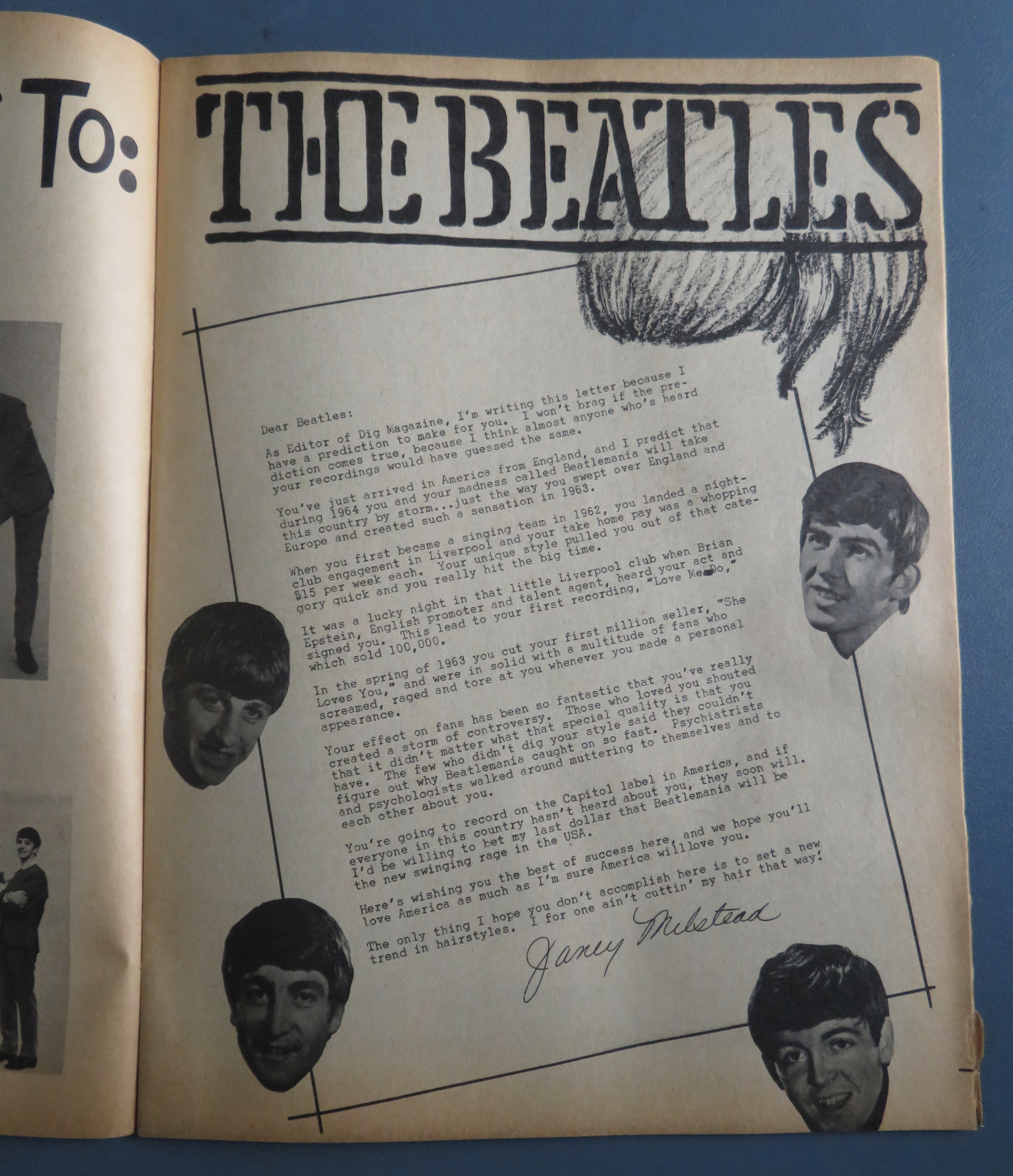 Dig Magazine March 1964 Troy Donahue