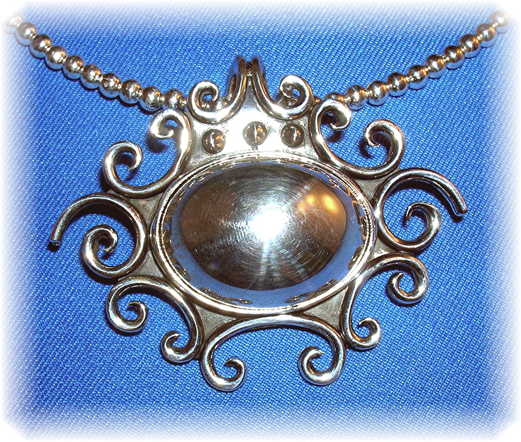 Sterling Silver Ornate Pendant