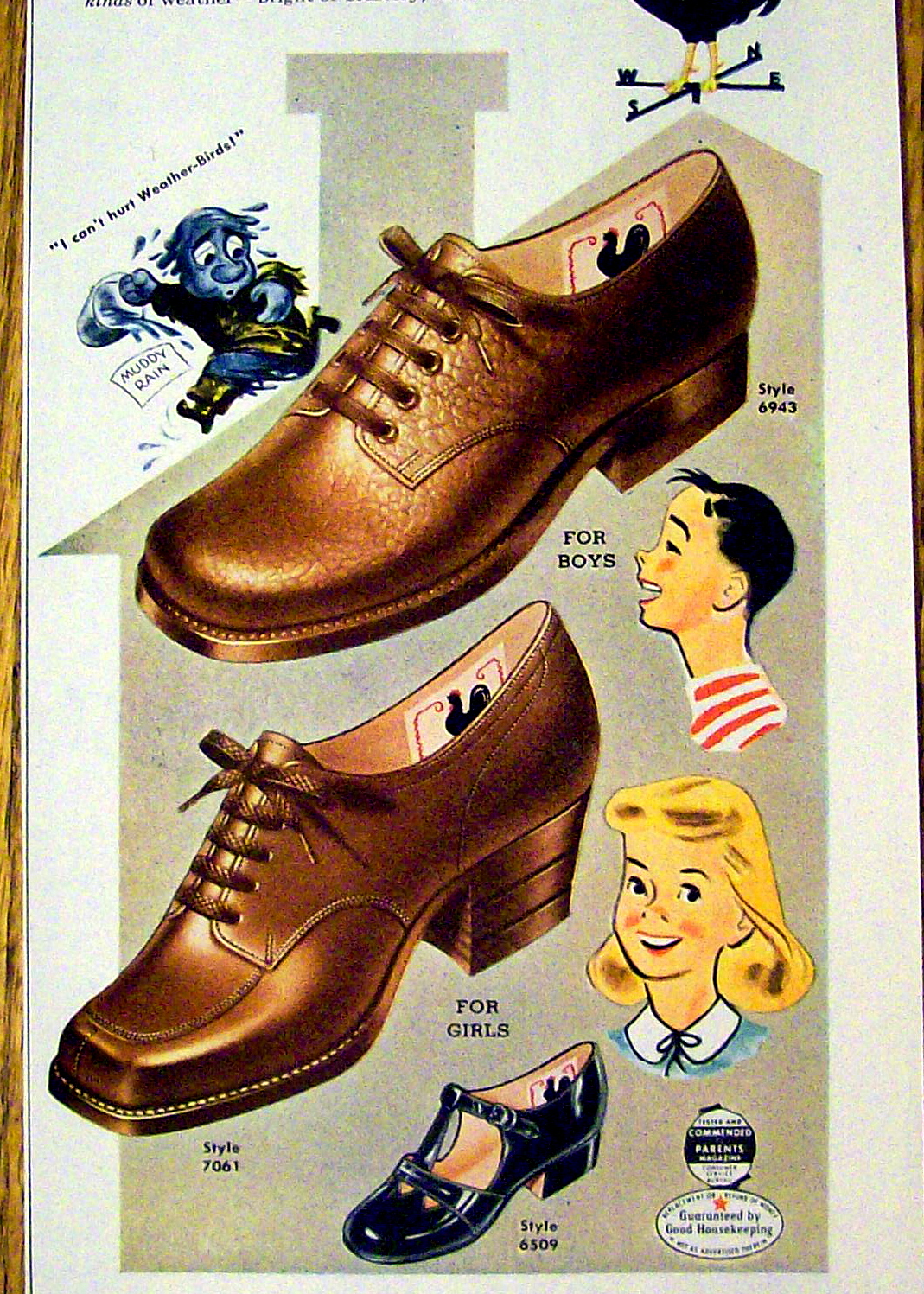 1947 Weather Bird Shoes For Boys & Girls