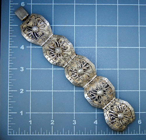 Taxco Mexico  Sterling Silver Los Ballesteros Bracelet