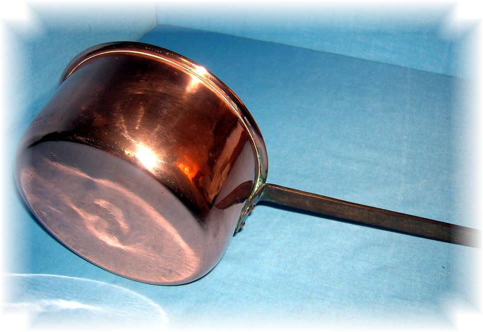 Old Copper Saucepan Cooking Pot