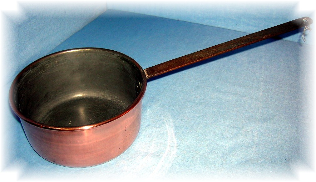 Old Copper Saucepan Cooking Pot