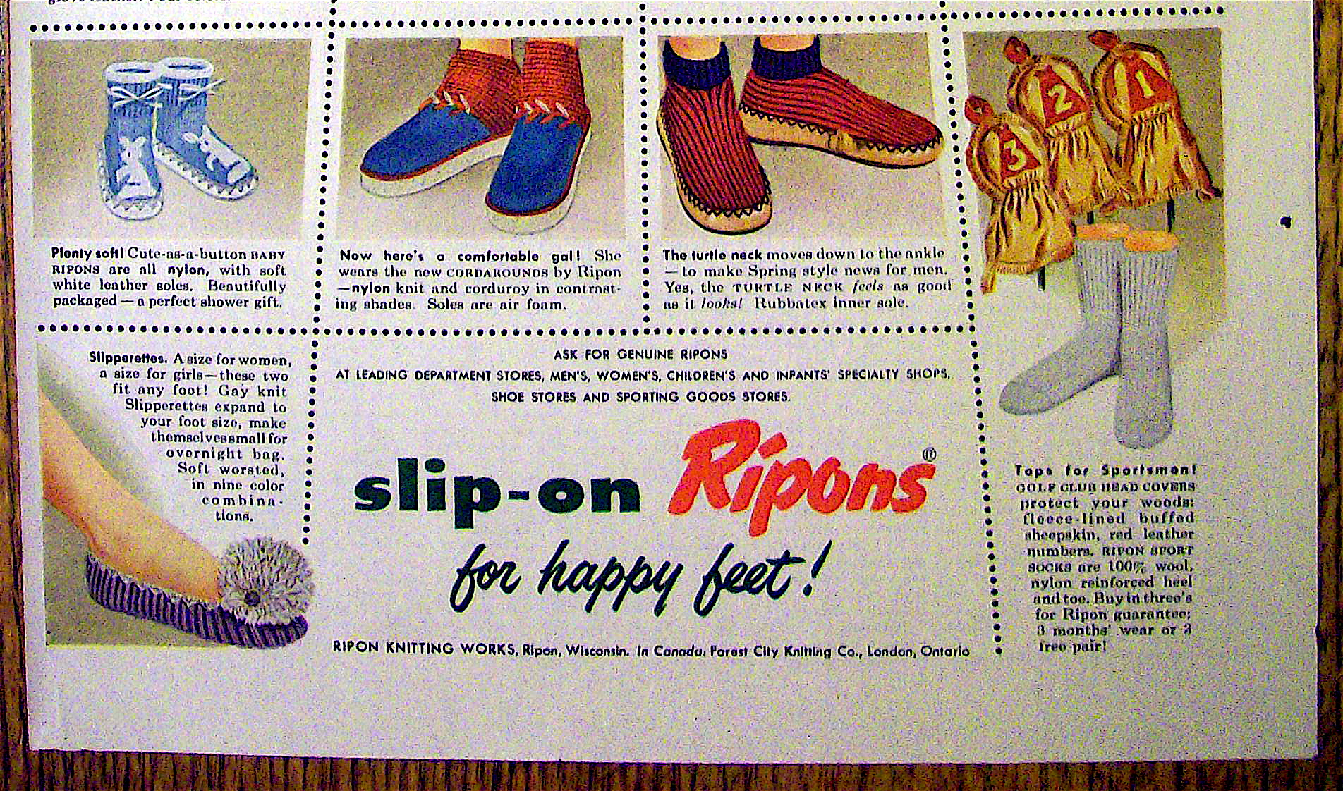 1954 Slip On Ripons with Peter Pan, ABC's & More