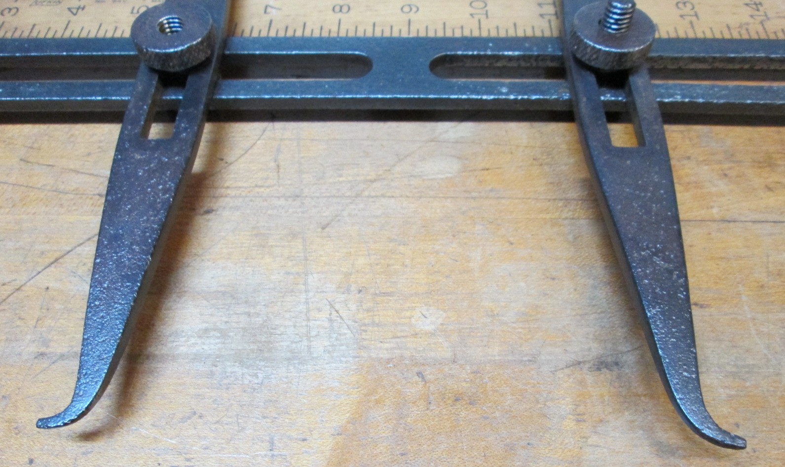 Beam Trammels/Caliper Iron CA 1880's