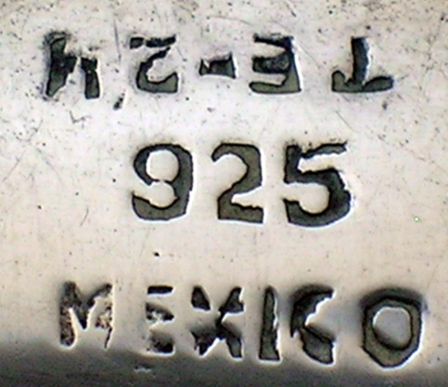Signed Sterling Mexico TE-24 Dangly Pierced Earrings