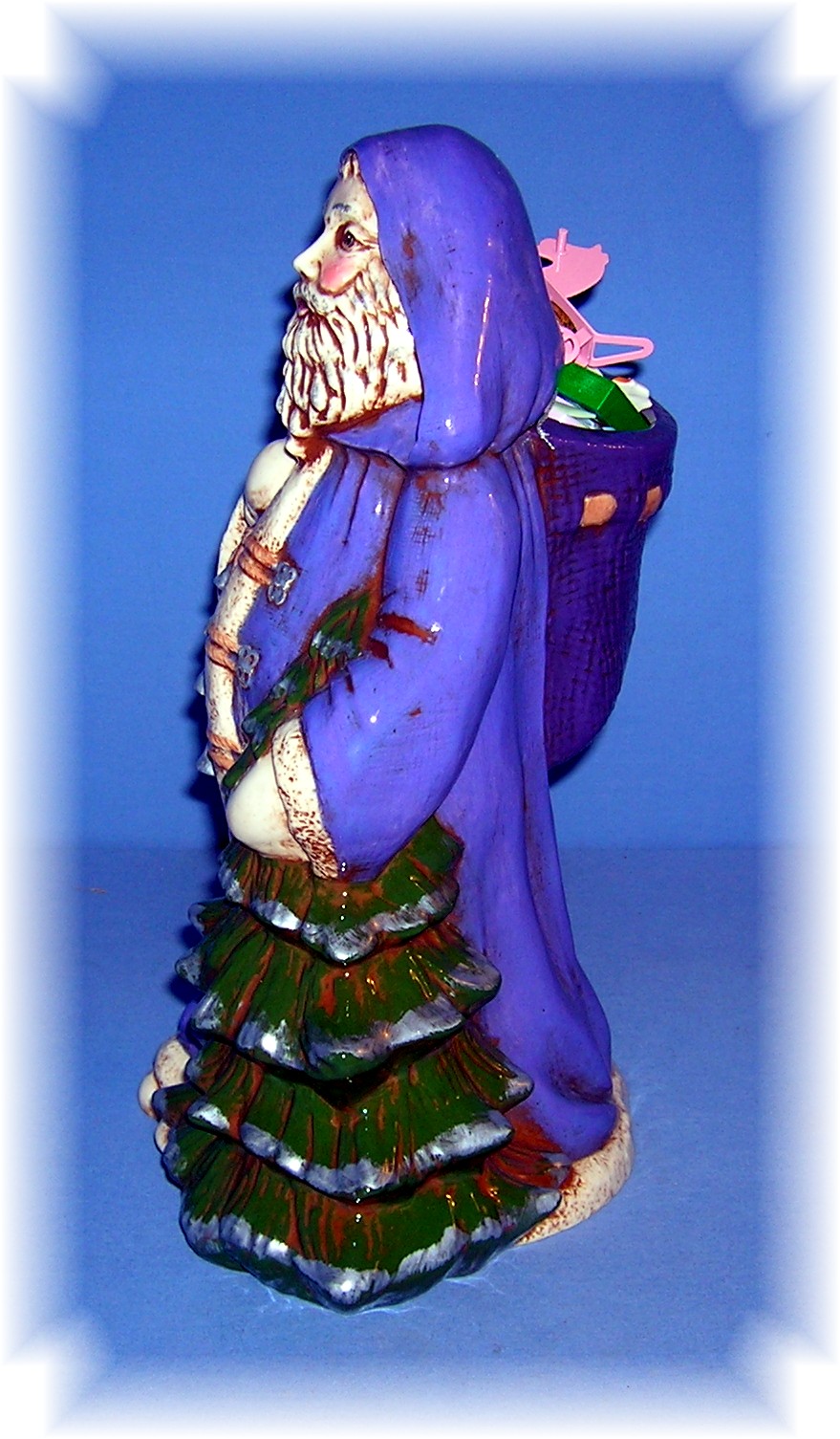 Santa Claus, hand painted ceramic hand painted artist s