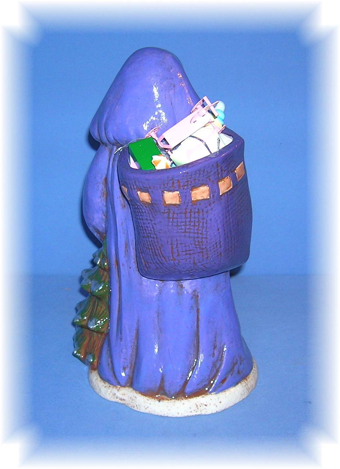 Santa Claus, hand painted ceramic hand painted artist s