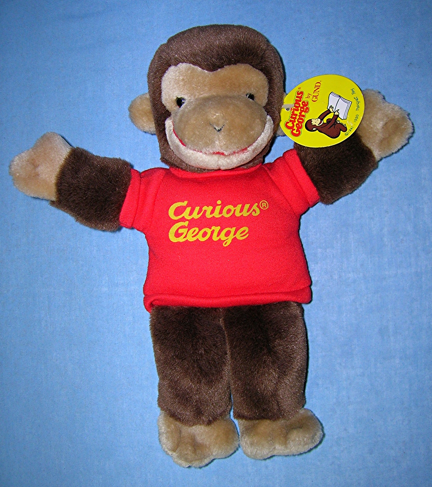 Curious George hand puppet  by GUND 12 Inch