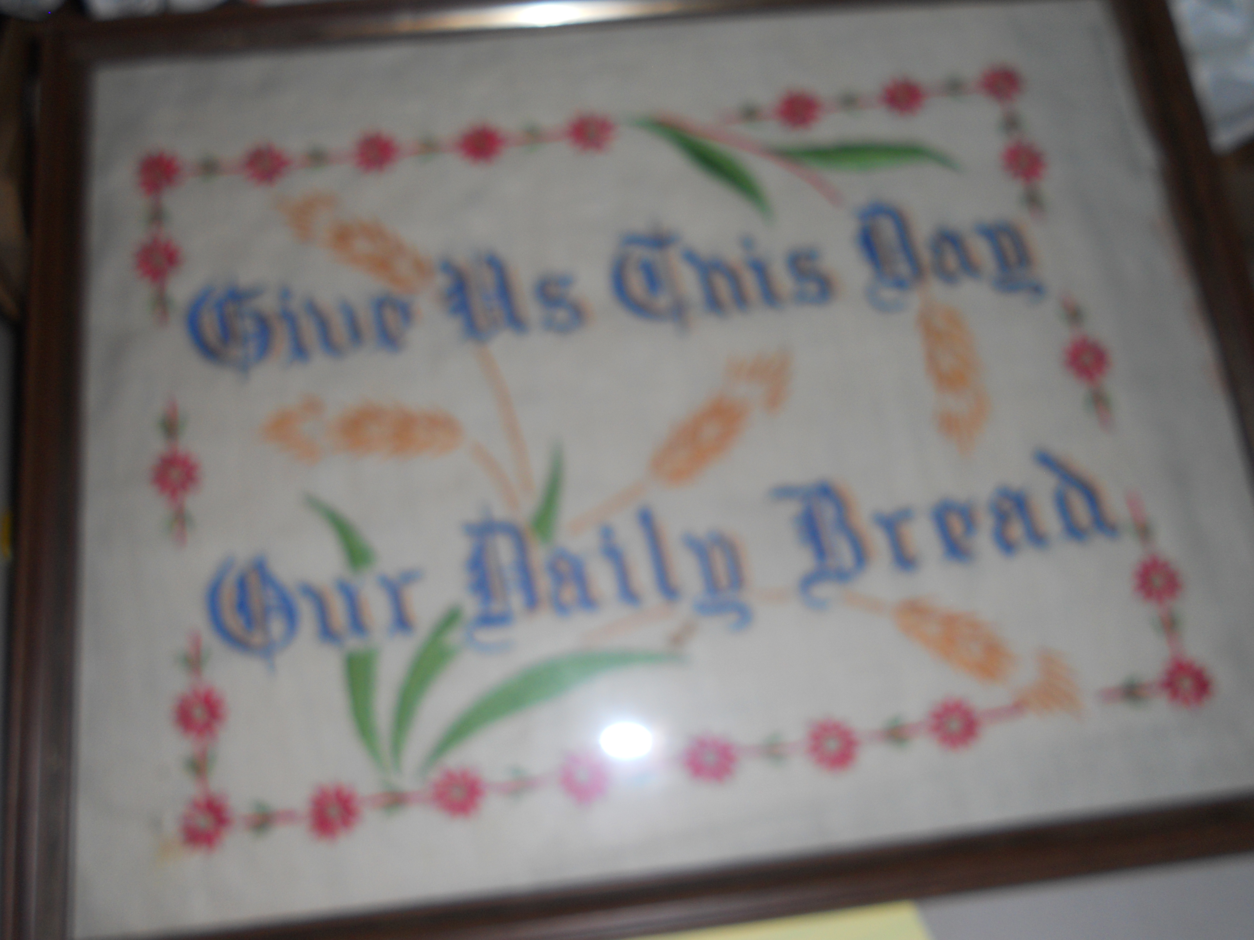 Needlepoint Picture Framed
