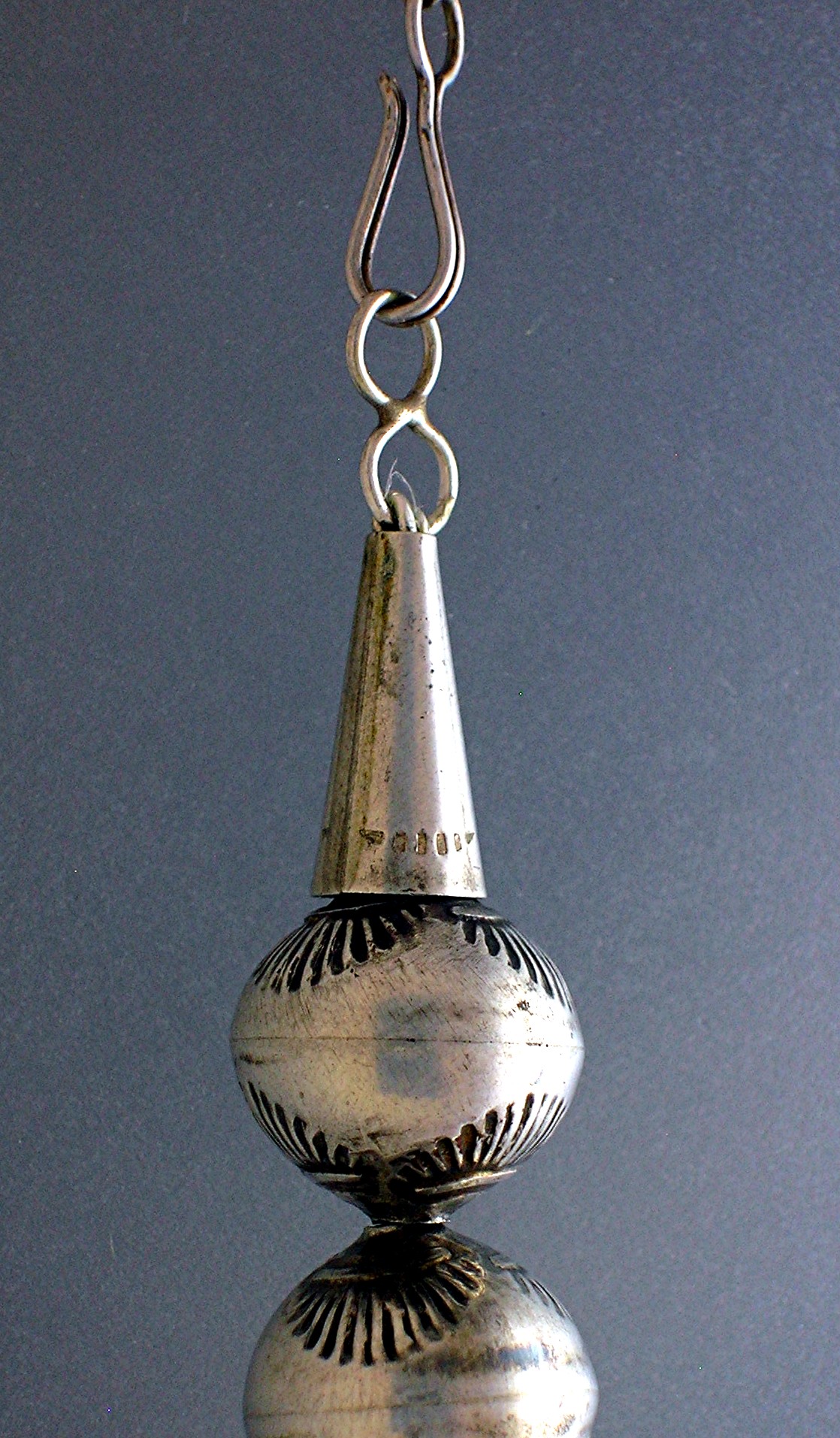 Native American Sterling Silver Stamped Beads USA