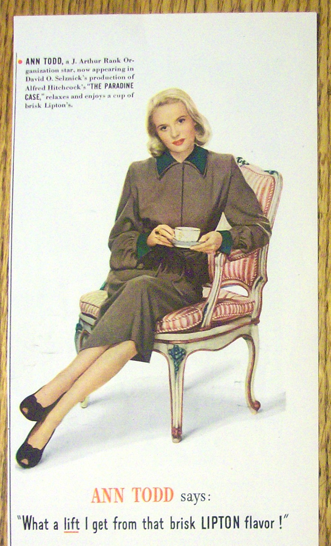 1948 Lipton Tea with Ann Todd