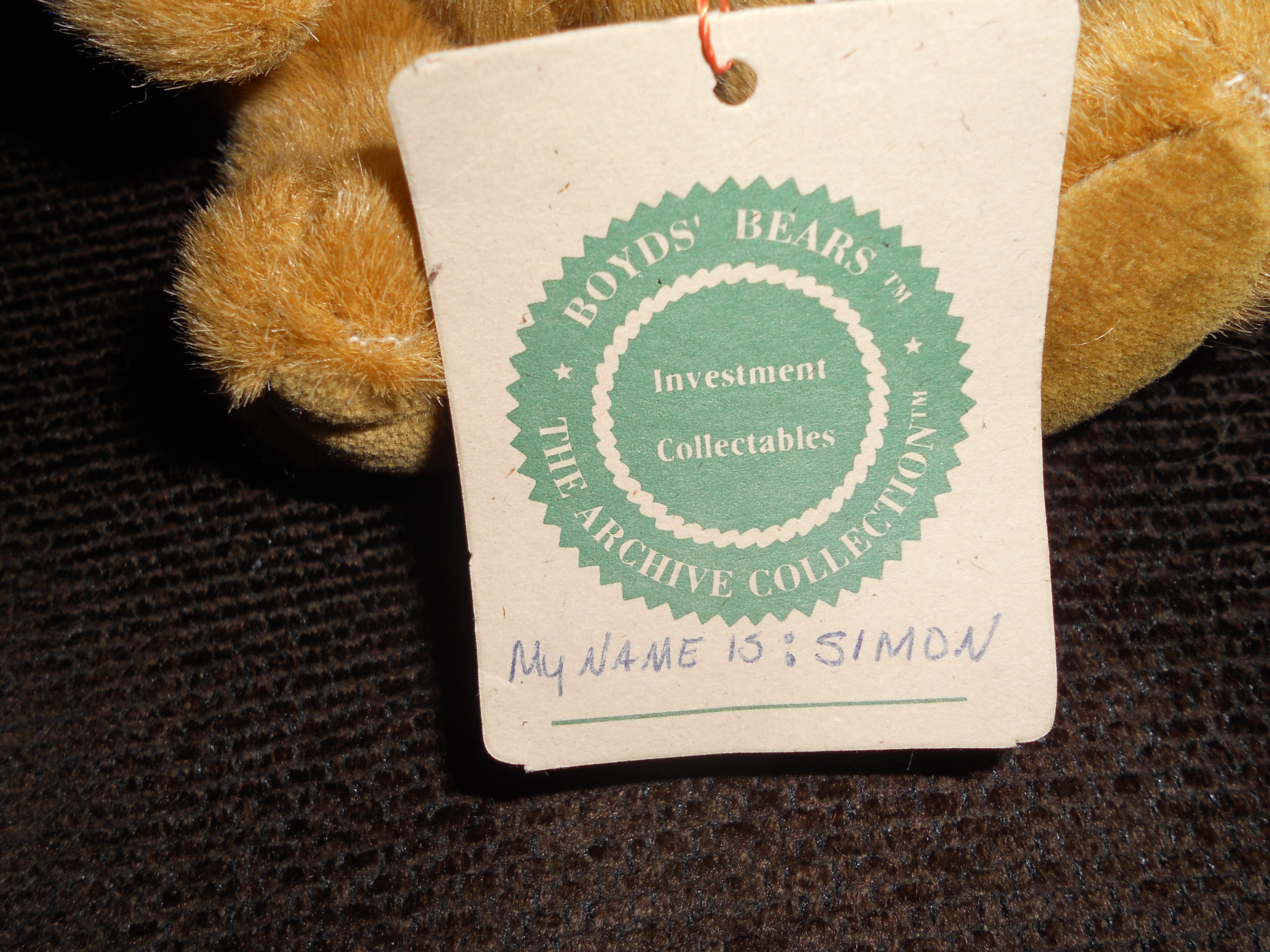 Boyds Bear Simon The Archive Collection