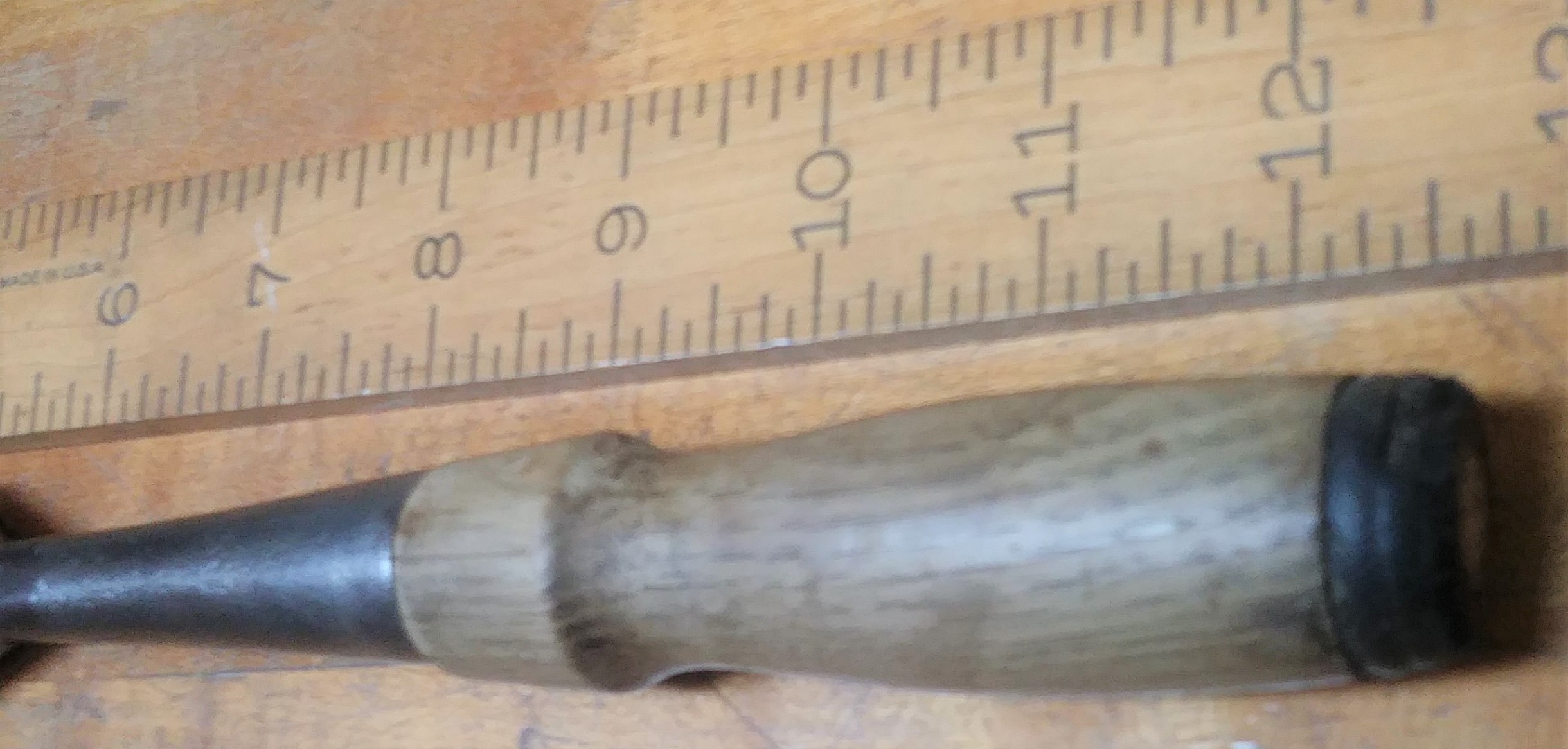 Antique Beveled Edge Socket Chisel 1.25 inch