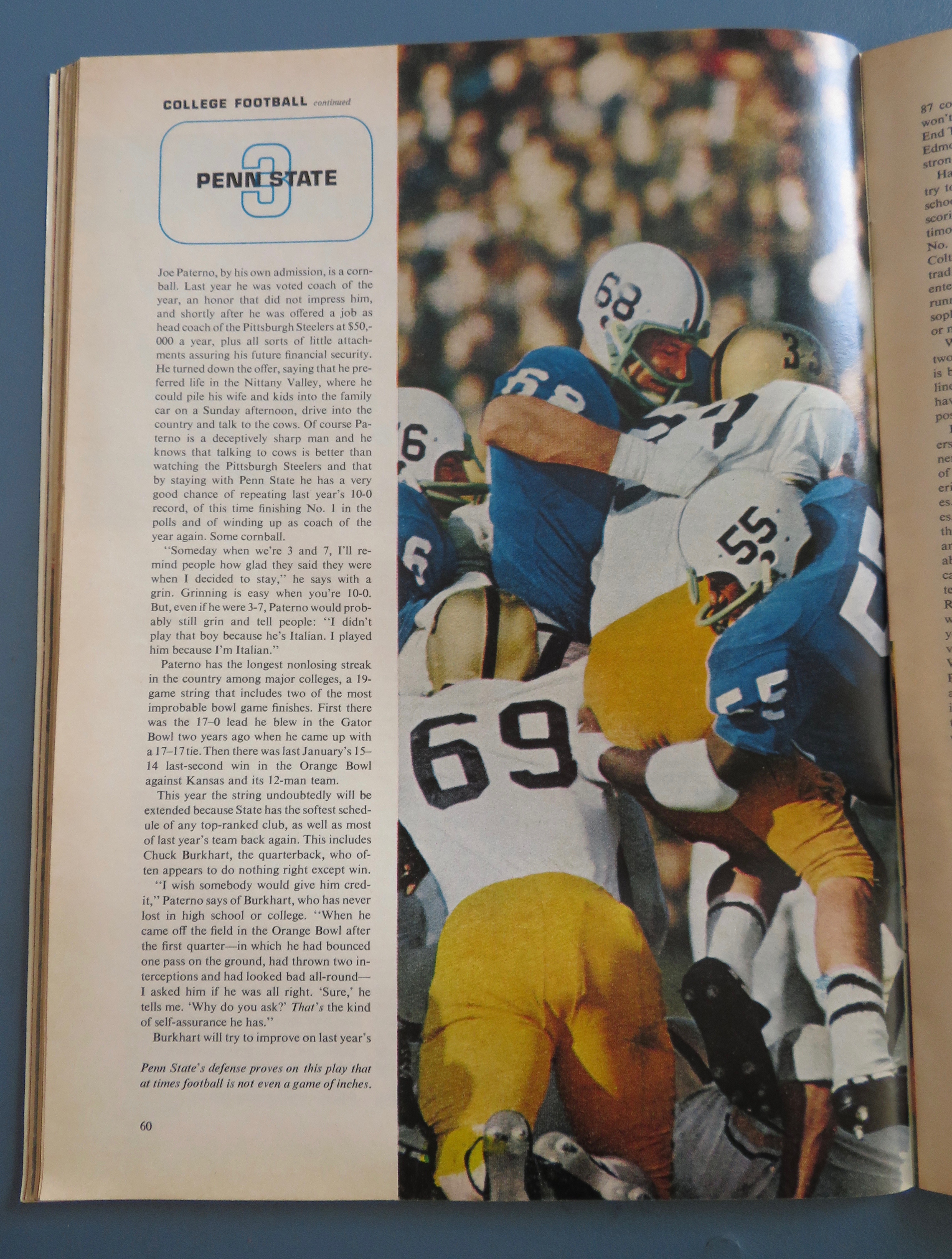 Sports Illustrated Magazine September 15, 1969 Ohio