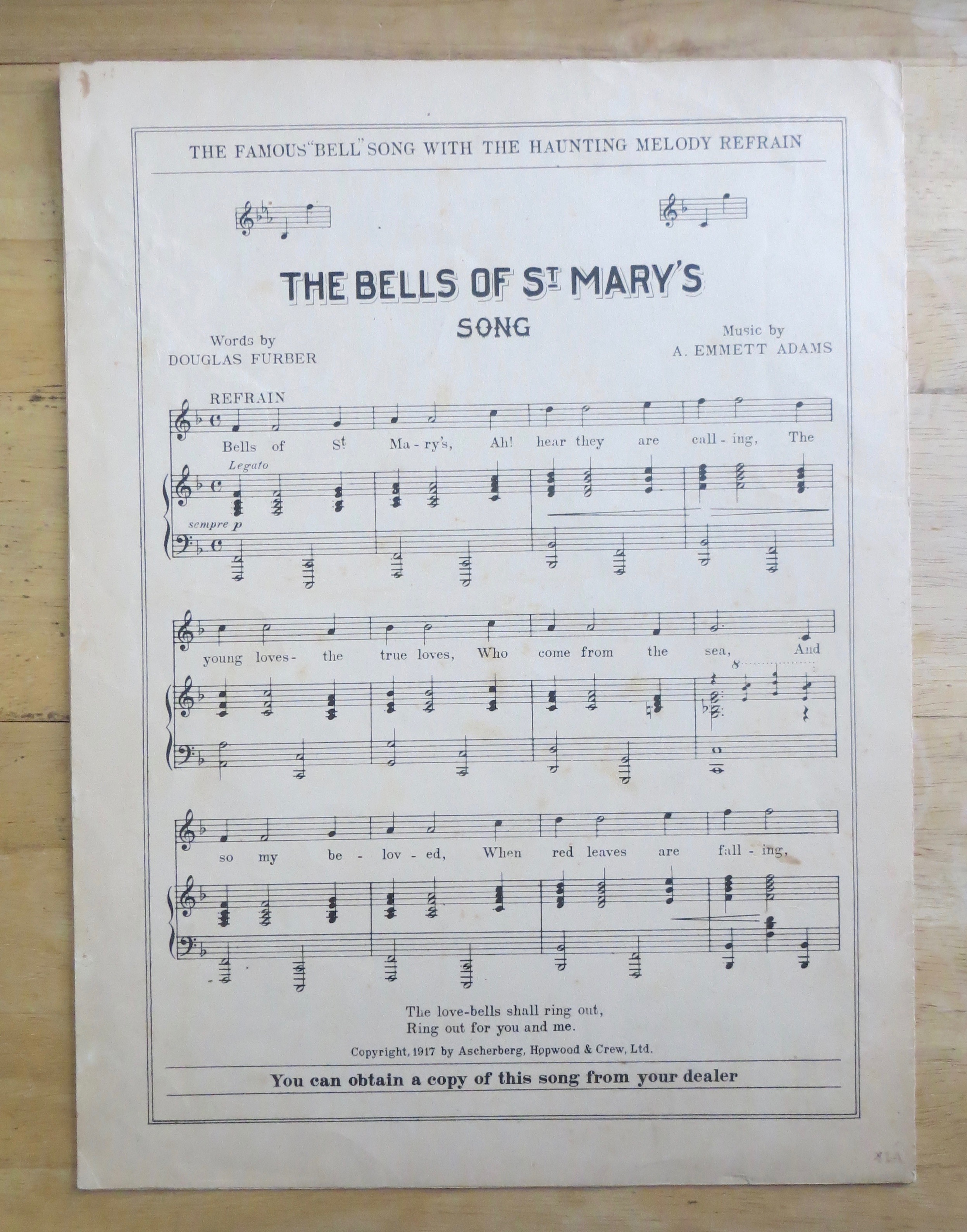 1919 The World Is Waiting For The Sunrise Sheet Music