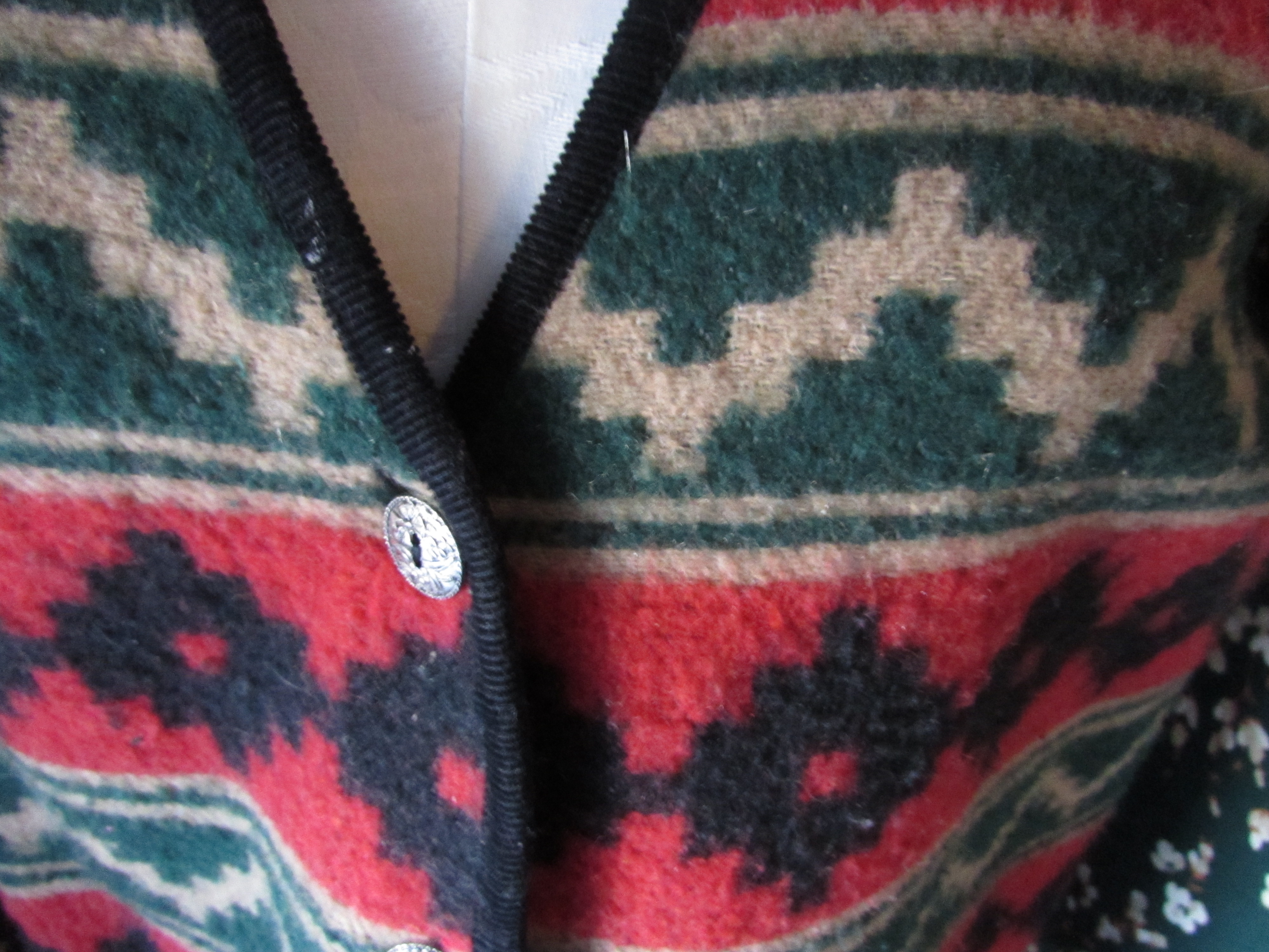 Erika Wool Vest Indian Style Size Women's Medium M