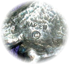 NAPIER Silver Knot Brooch