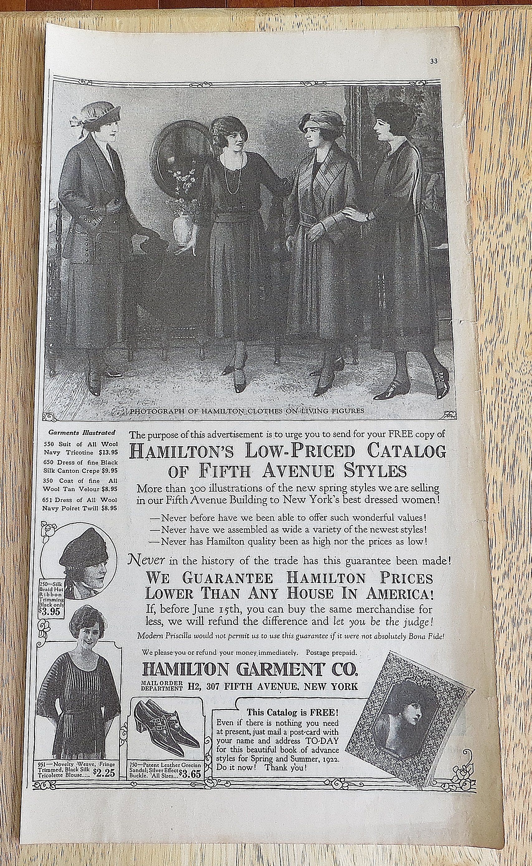1922 Hamilton Garment With Women Talking