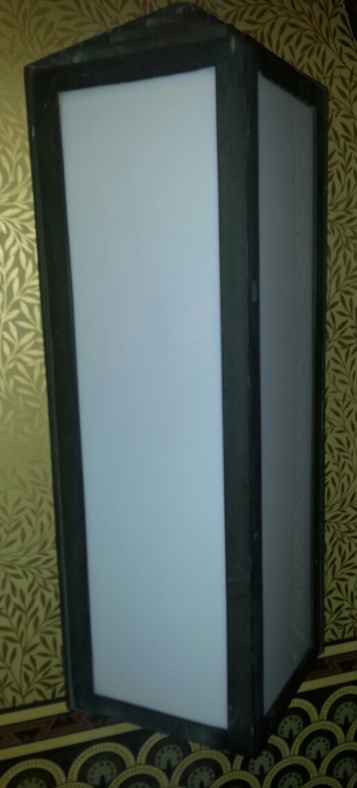 Deco bronze exterior wall sconce   #2925