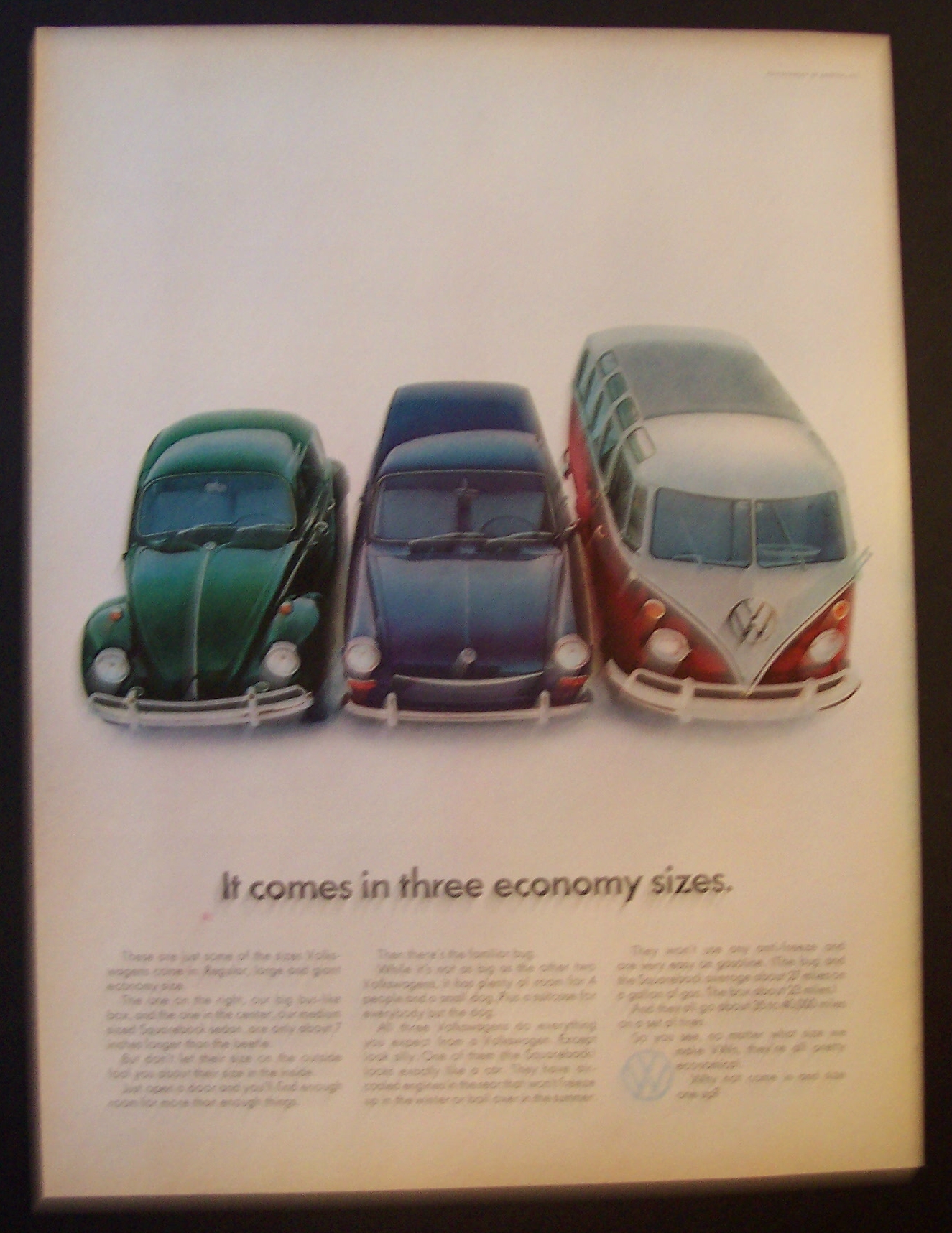 1967 Volkswagen with How It Comes In Three Sizes