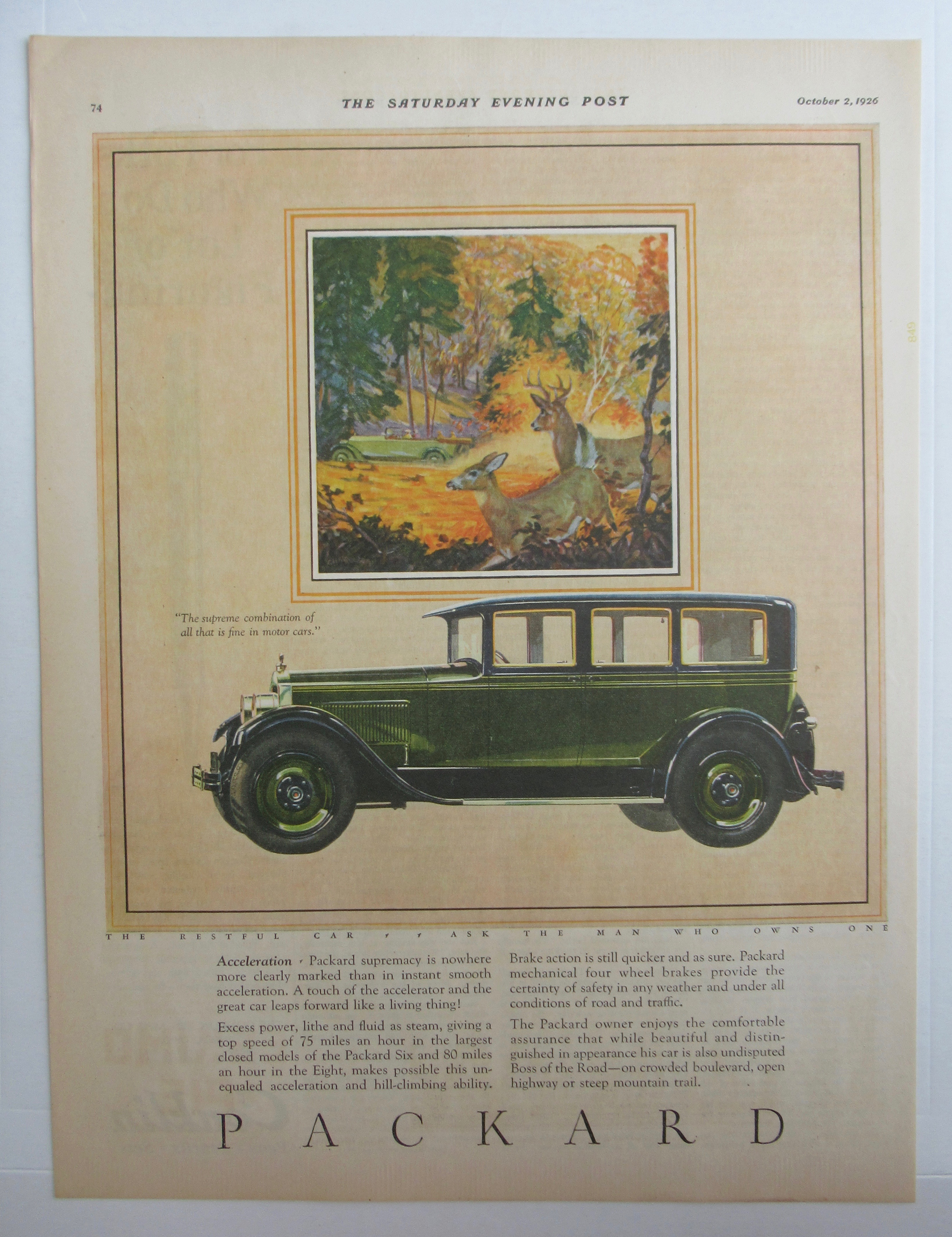 1926 Packard Automobile with the Packard Six