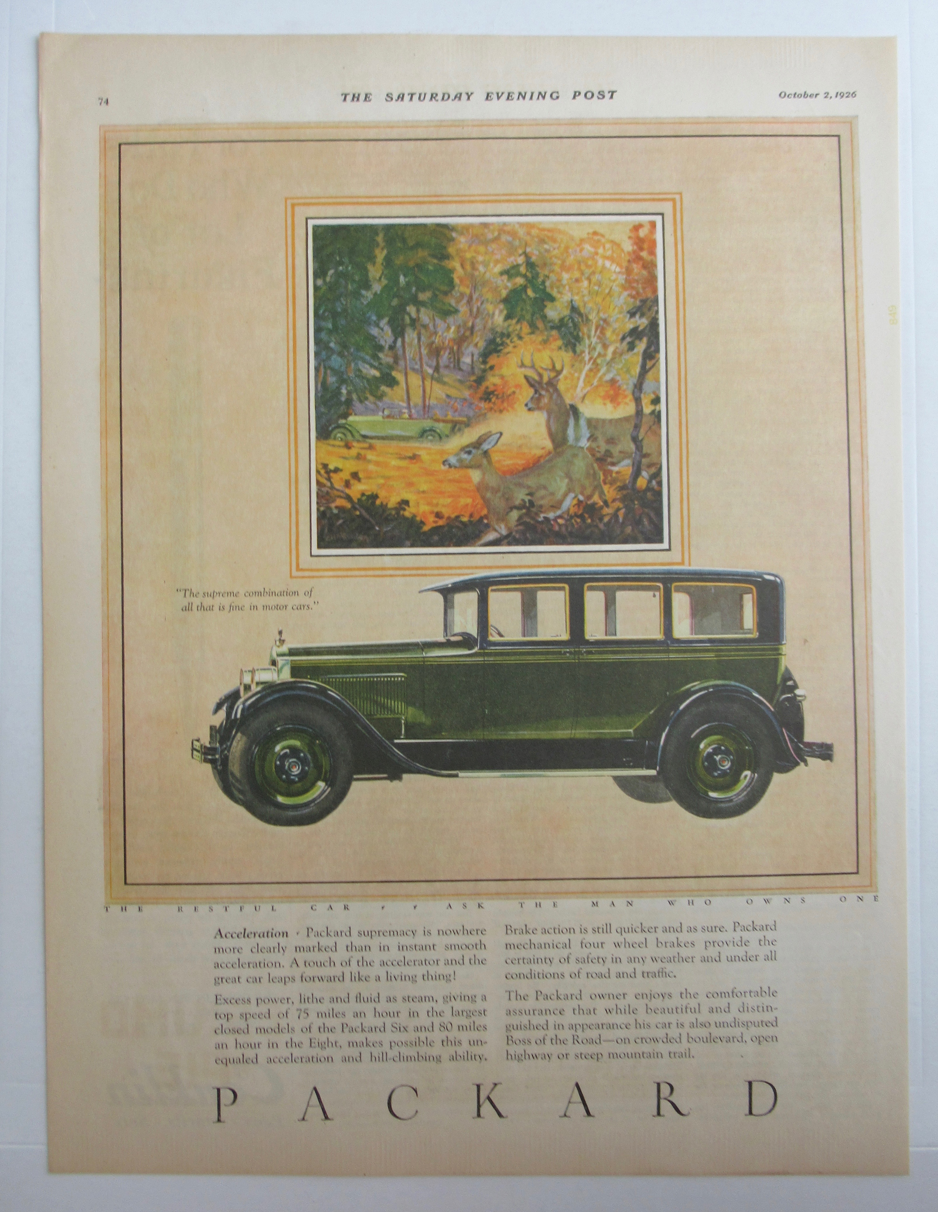 1926 Packard Automobile with the Packard Six