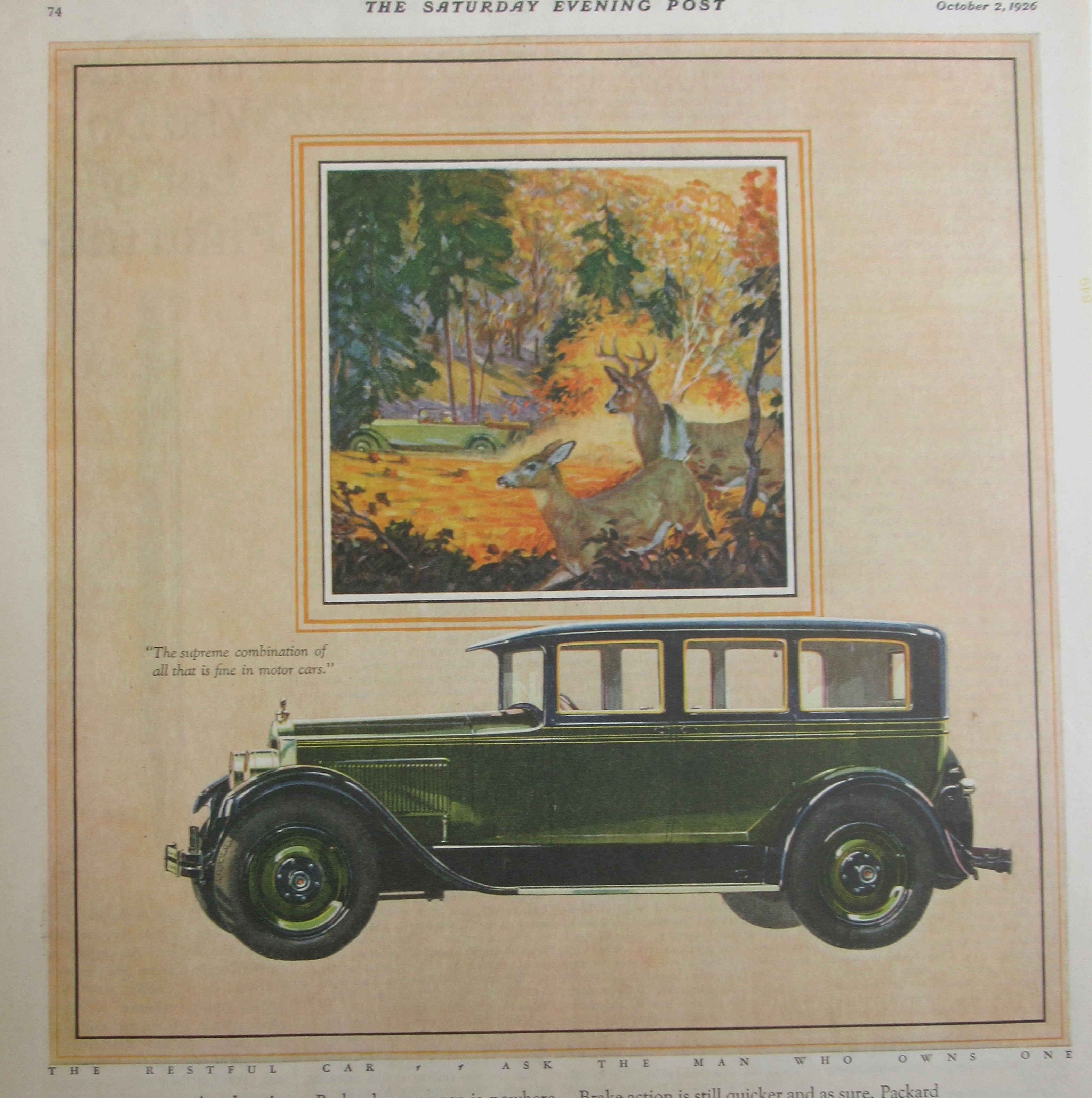 1926 Packard Automobile with the Packard Six