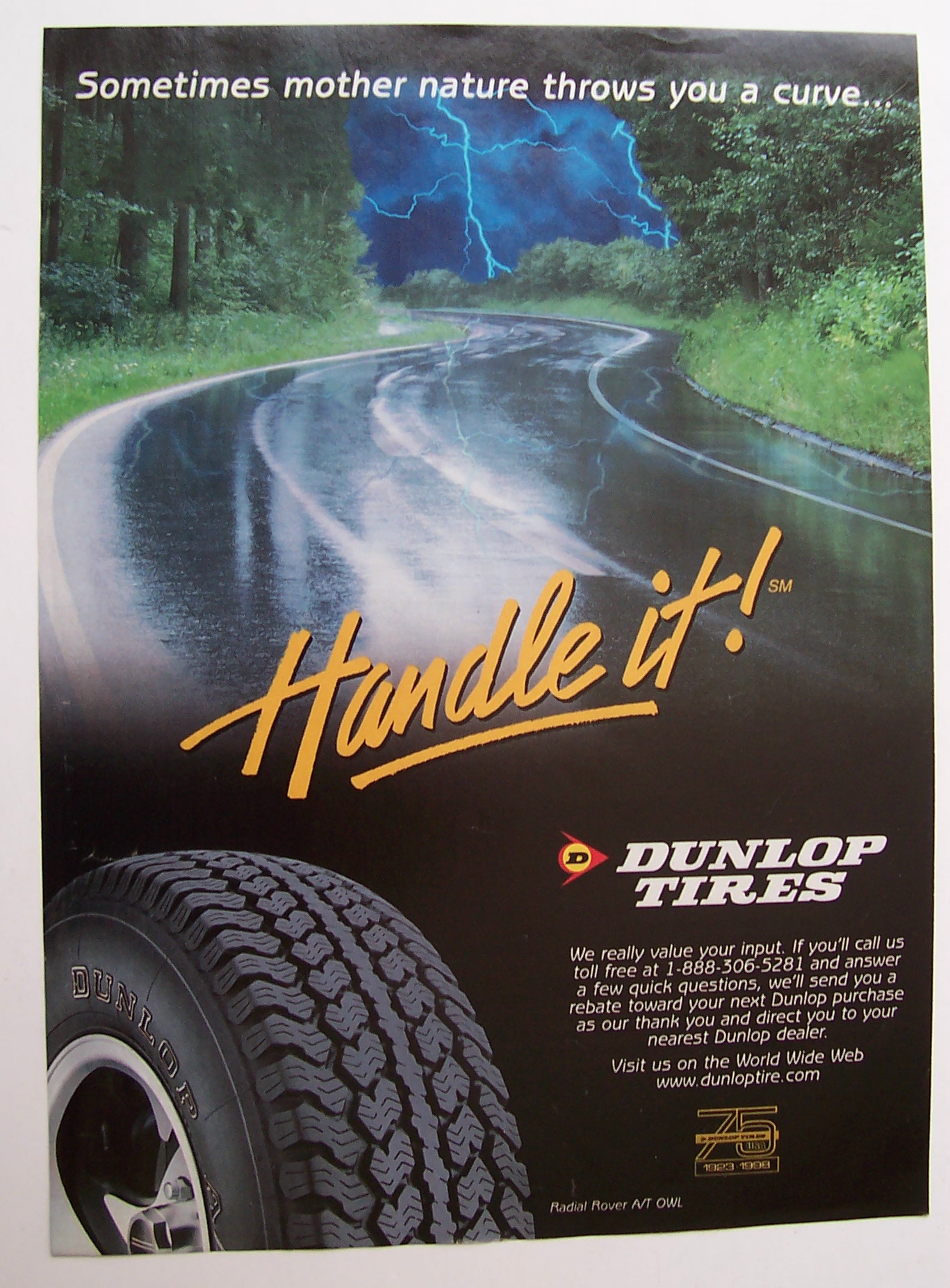 Vintage Ad: 1998 Dunlop Tires