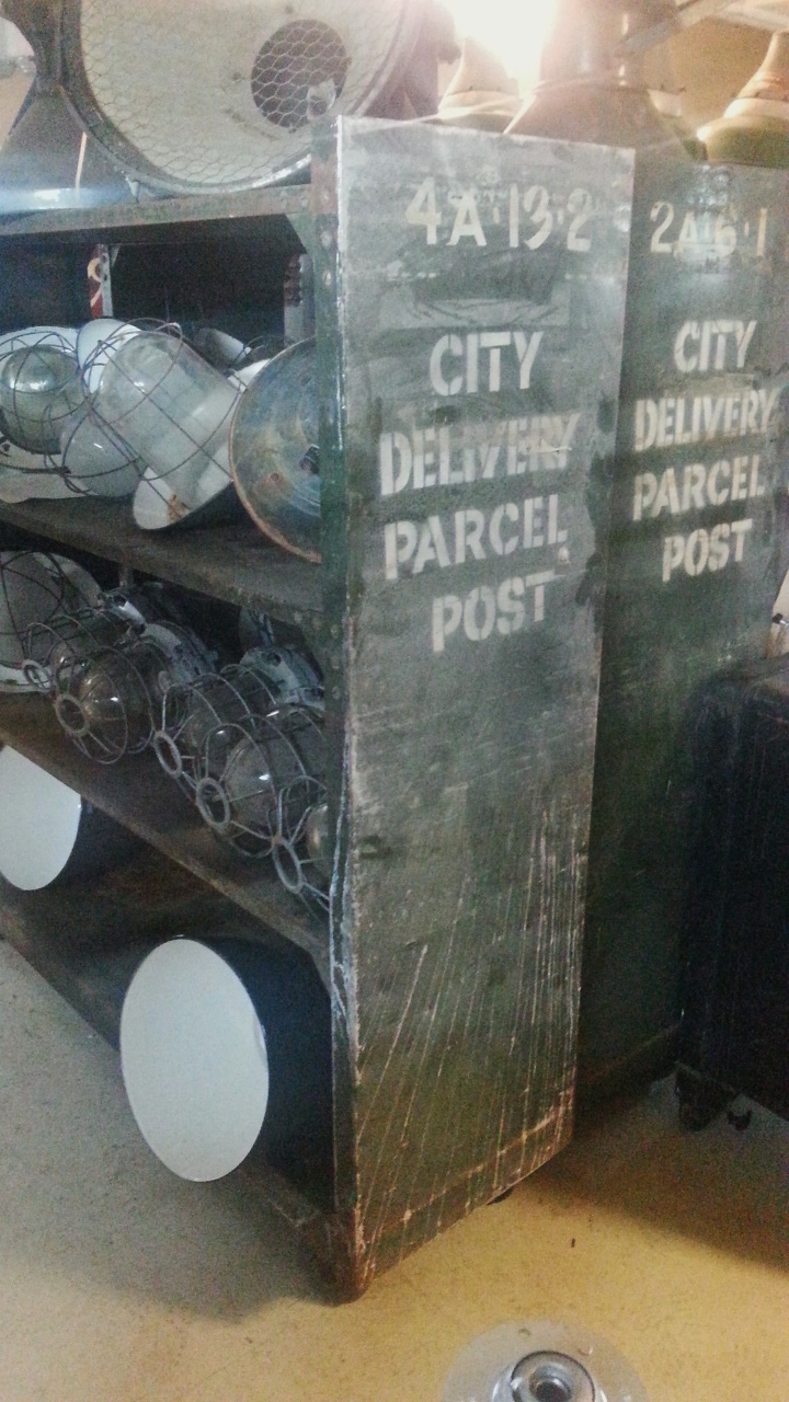 Postal Sorting Cart Old