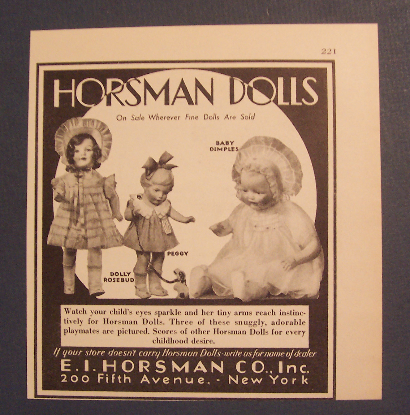 1930 Horsman Dolls with Baby Dimples & More