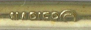 Napier Pearl and Gold pin Brooch