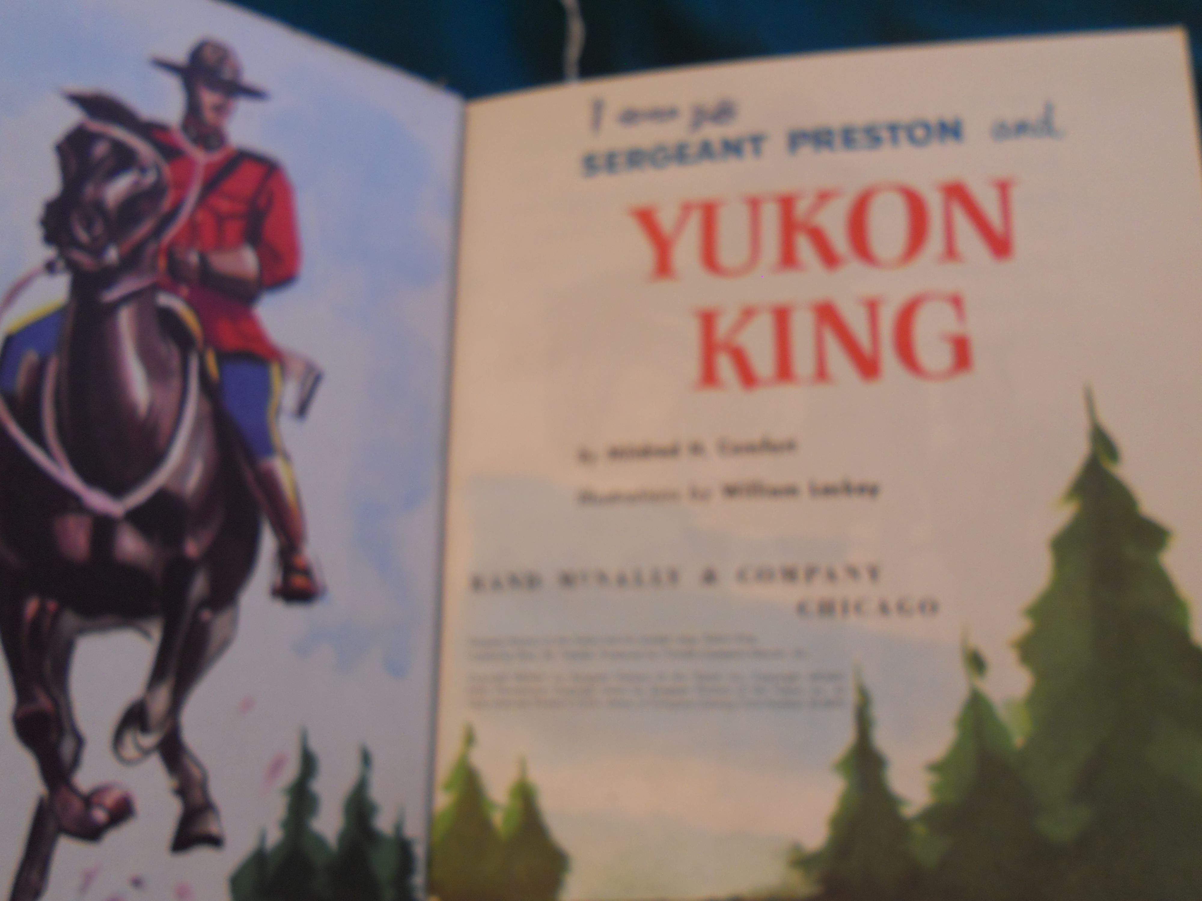 Sergeant Preston and Yukon King Book Mildred H Comfort 1955