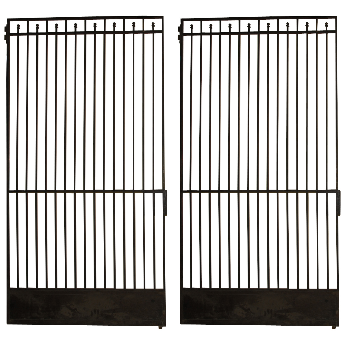 Pair Of Antique Bronze Bank Doors