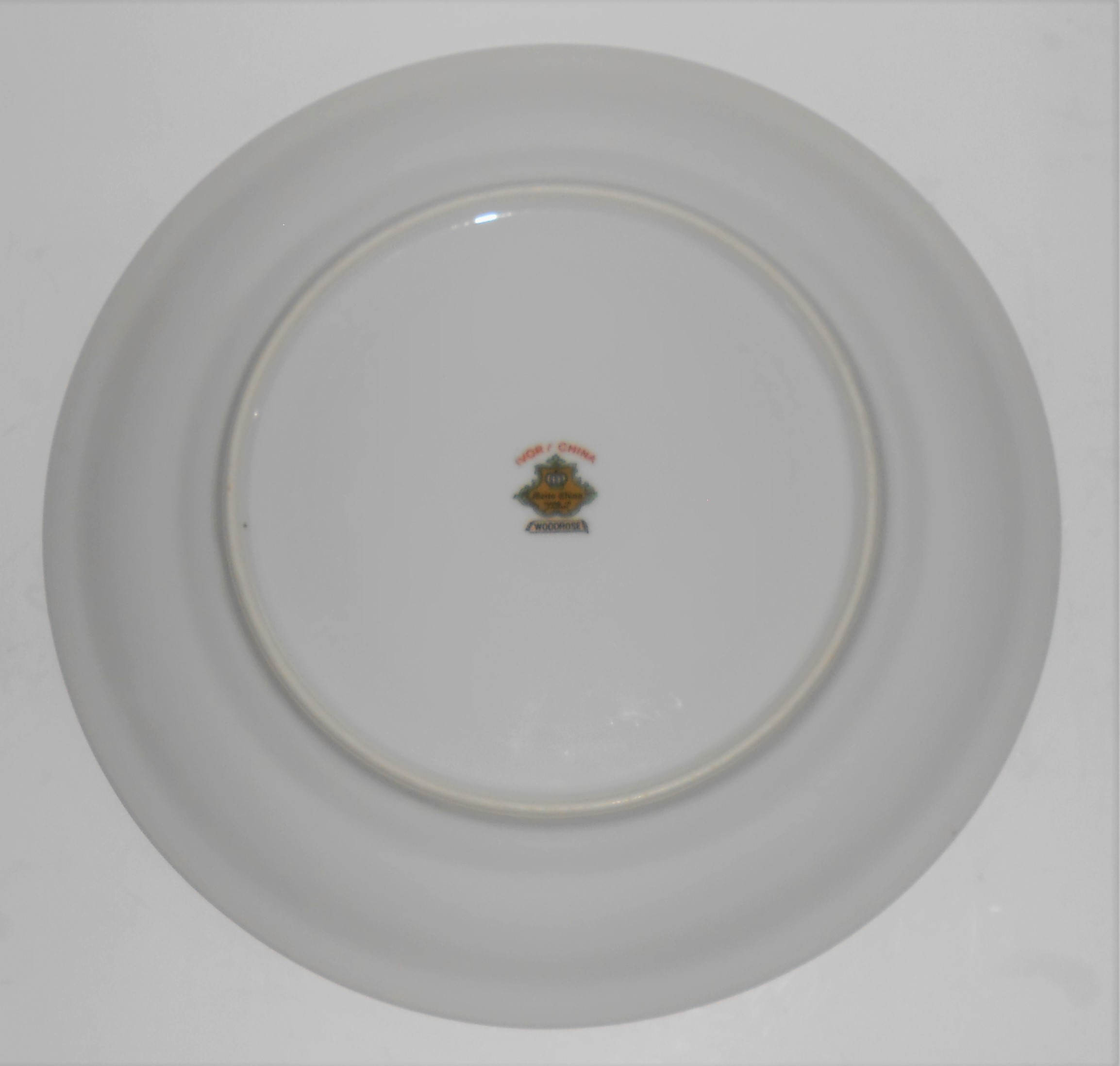 Meito China Porcelain Japan Woodrose Square Dinner Pl