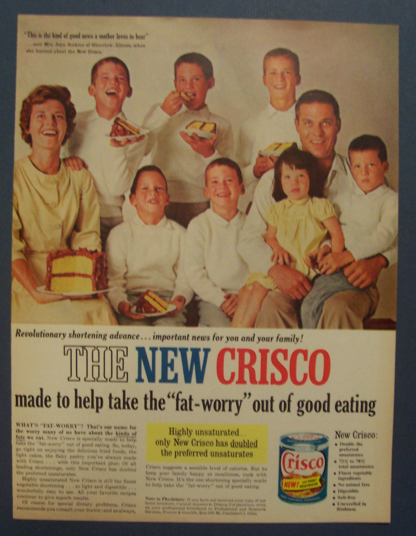1961  Crisco  Shortening