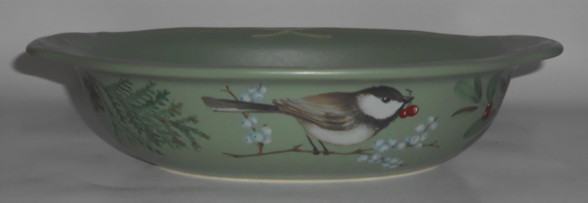 Pfaltzgraff Pottery Winterwood Green Oval Vegetable