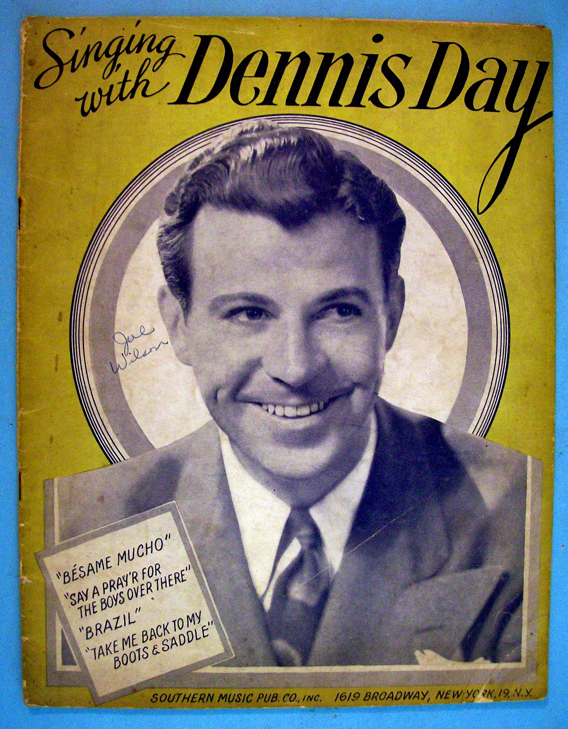 Sheet Music For 1943 Singing With Dennis Day