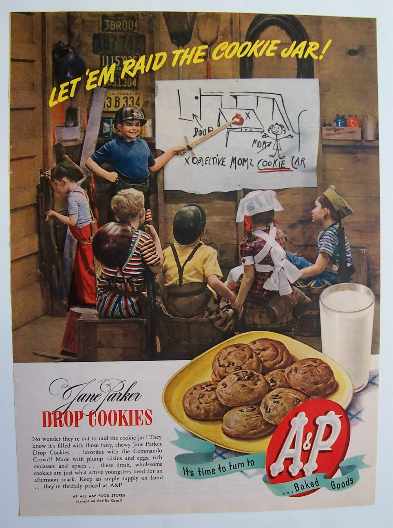 1945  Jane  Parker  Drop  Cookies