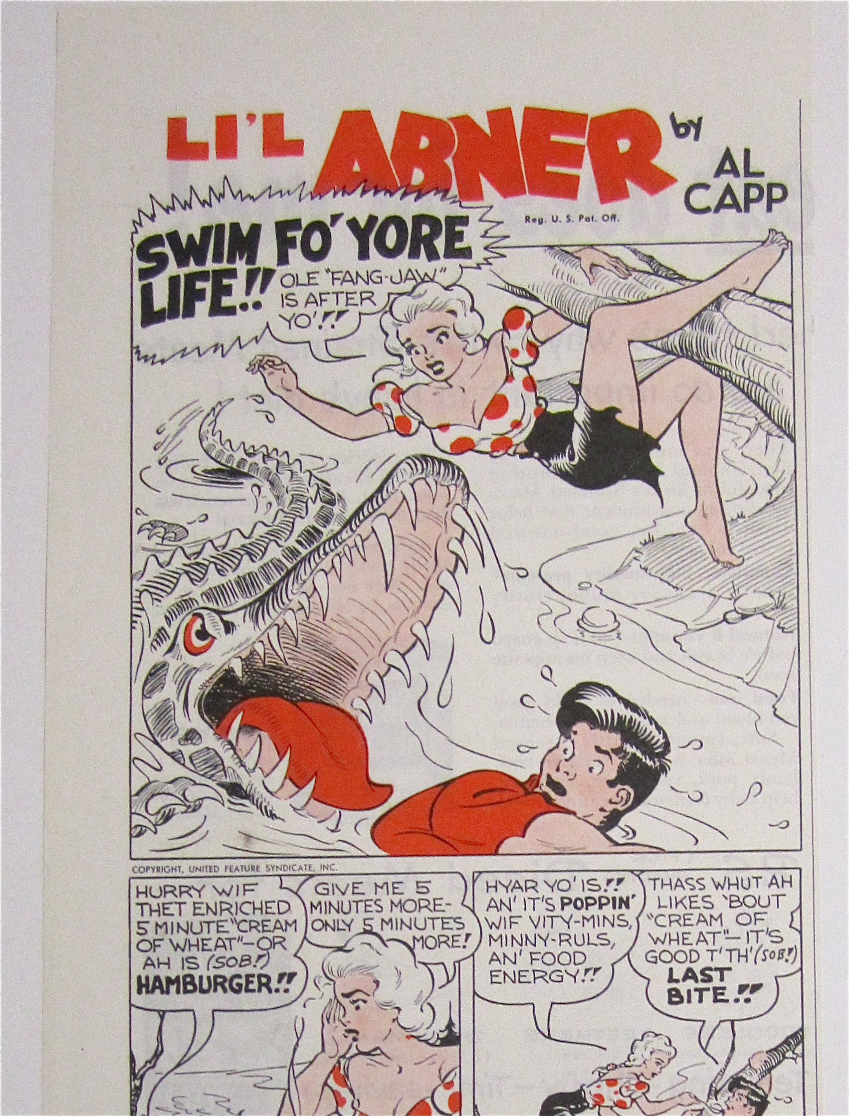 1949 Cream Of Wheat Cereal with Little Abner