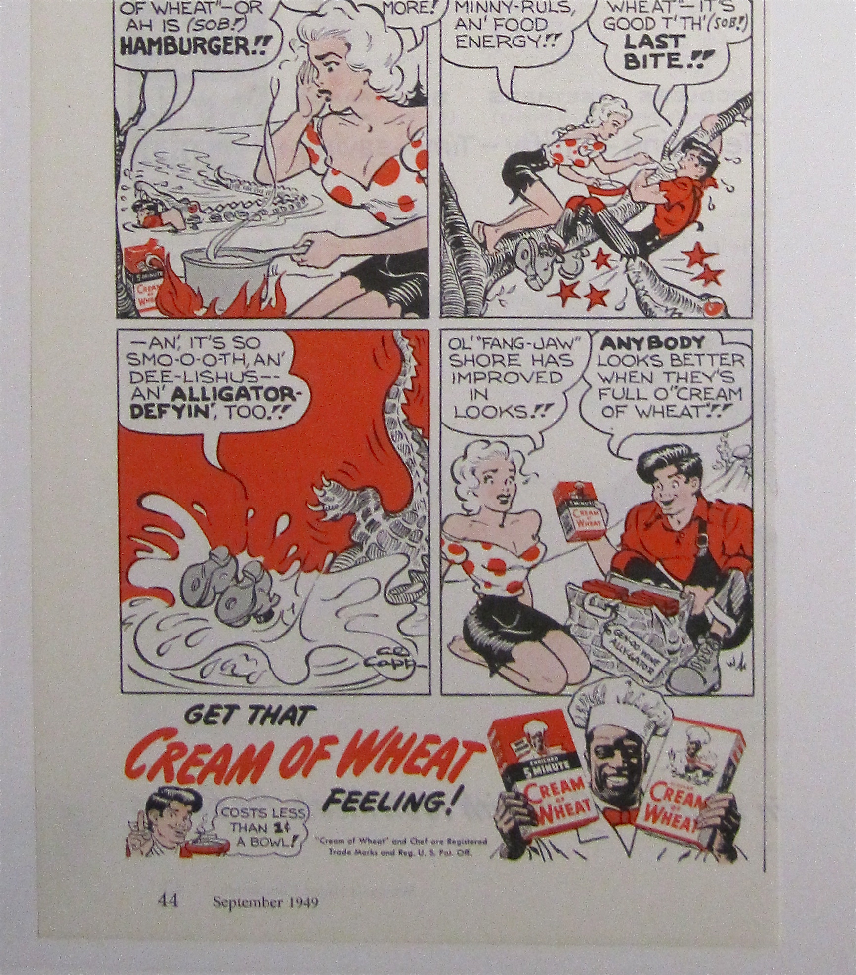 1949 Cream Of Wheat Cereal with Little Abner
