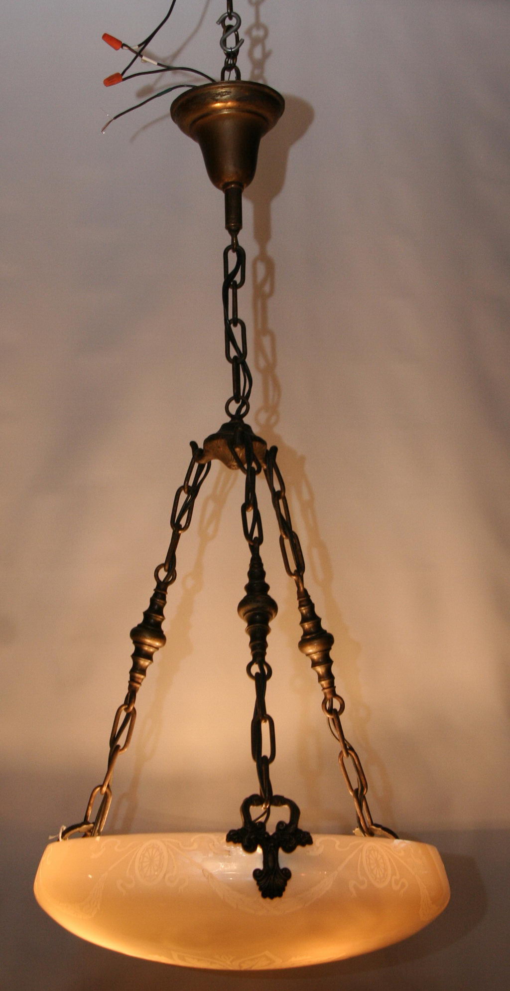 Antique Steuben Light Fixture       #1130