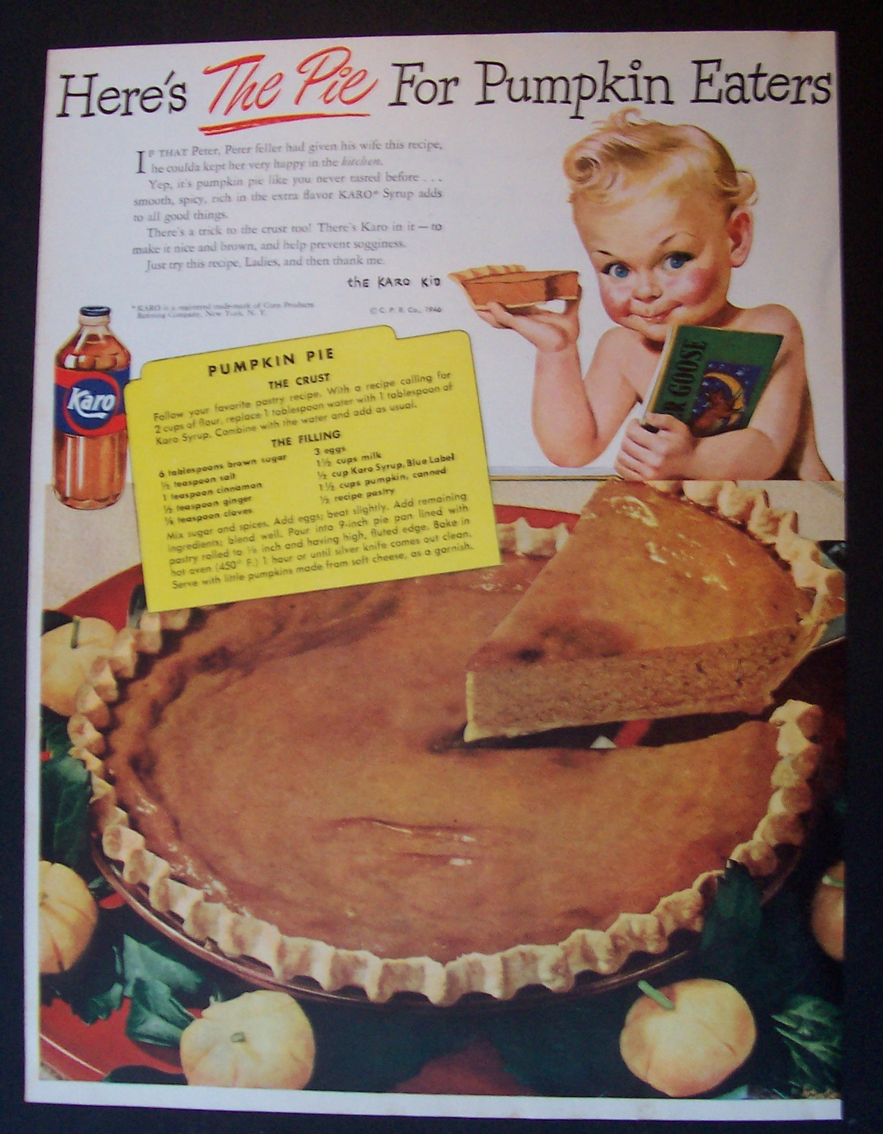 1946  Karo  Syrup  with  The  Karo  Kid