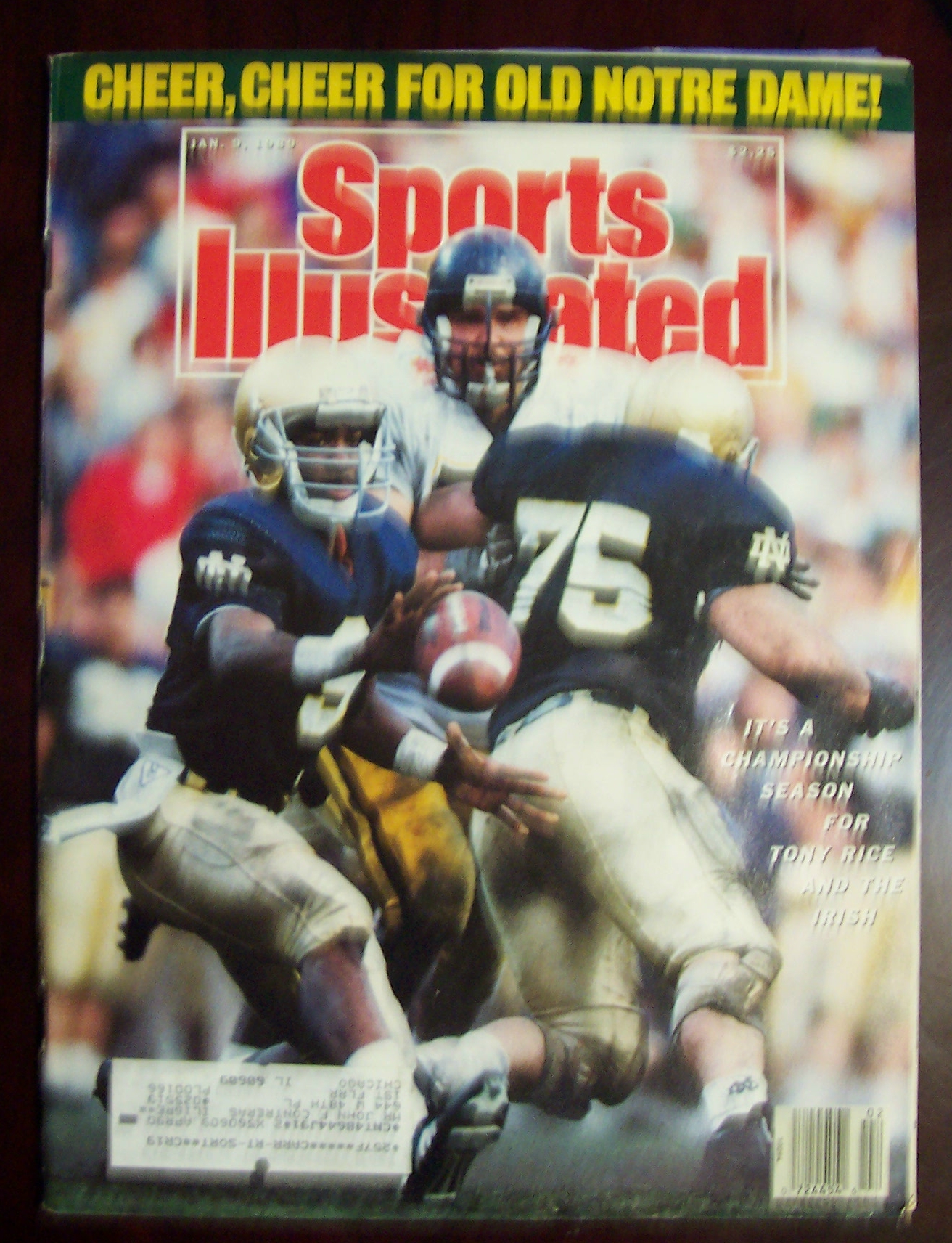 Sports Illustrated Magazine -Jan 9, 1989- Tony Rice