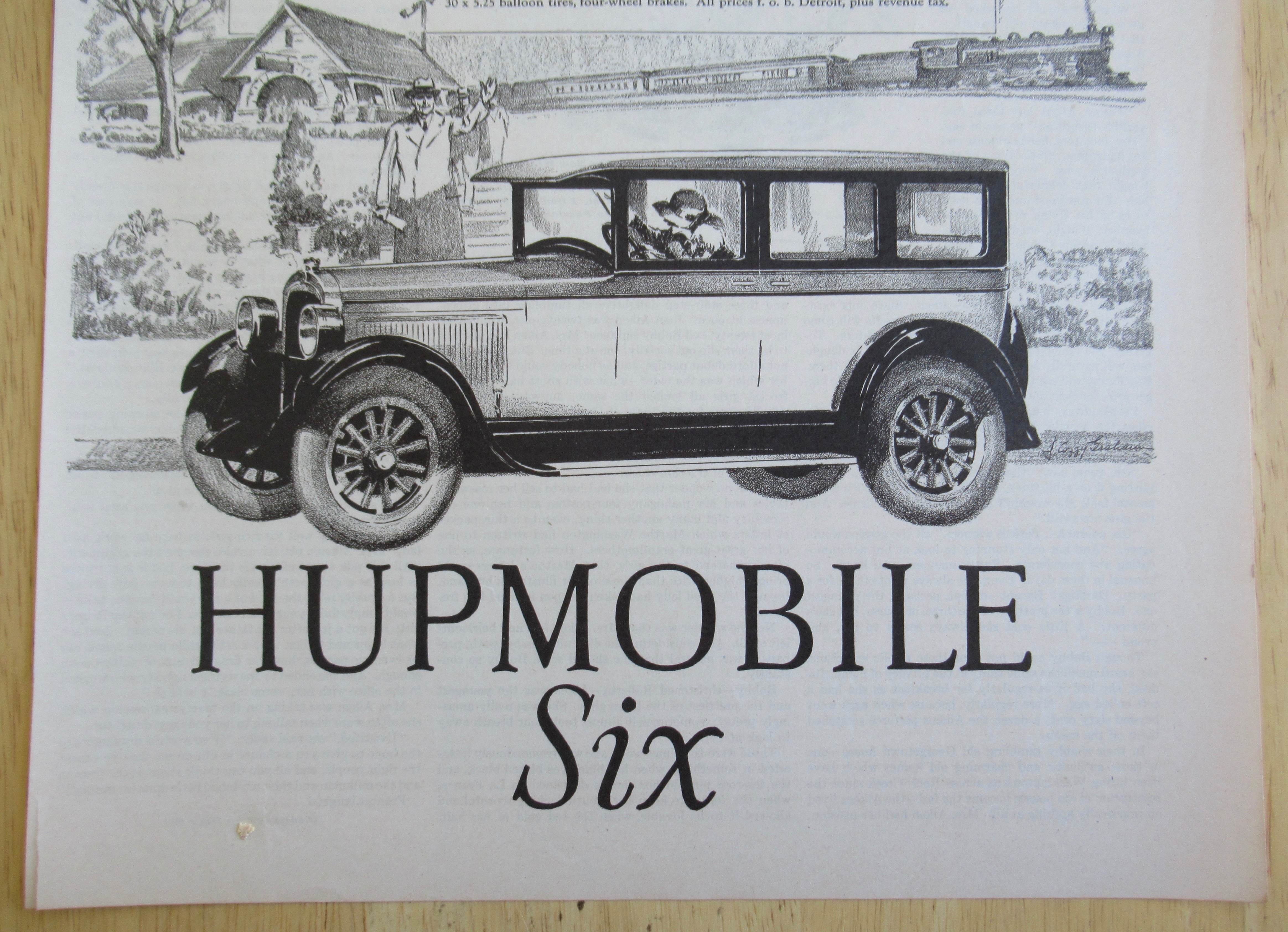 1926 Hupmobile with the Hupmobile Six