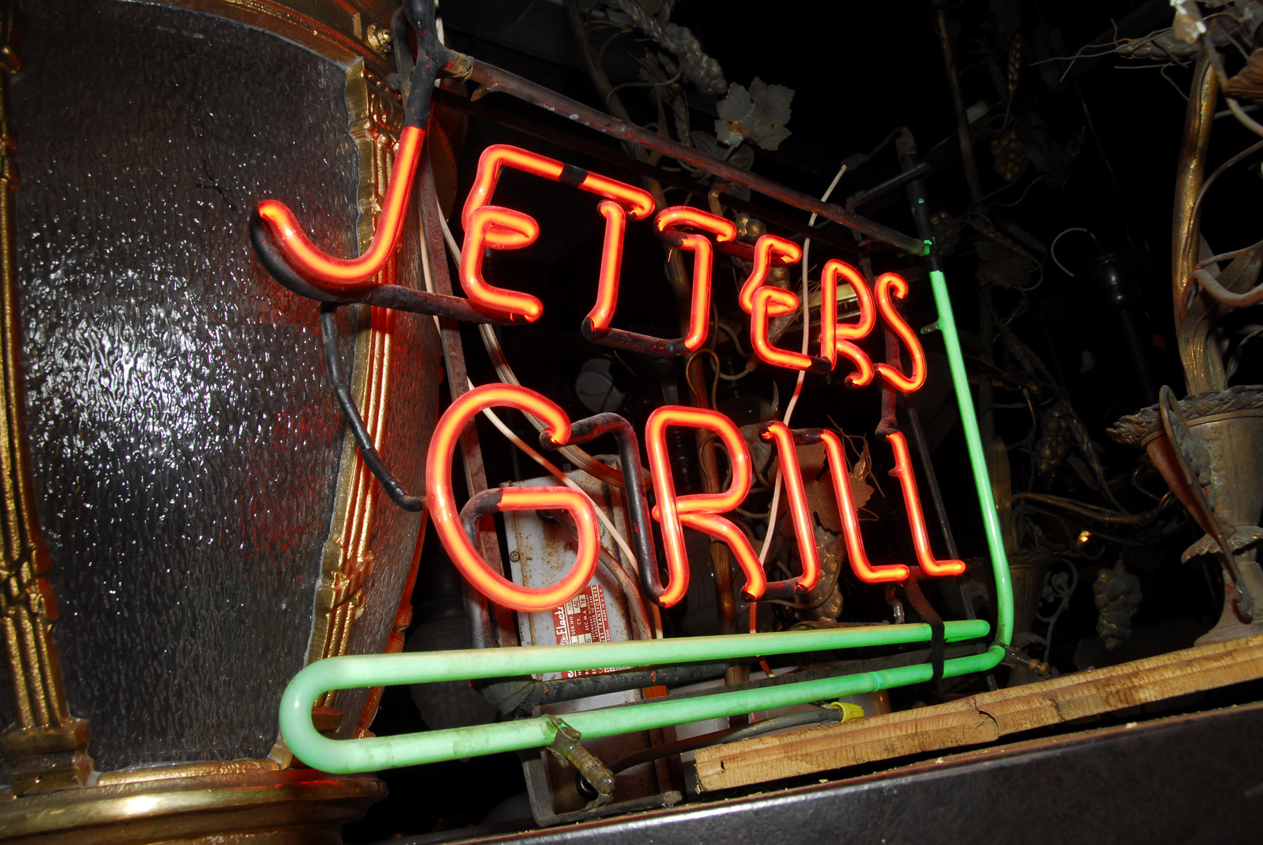 Vintage Neon Grill Sign