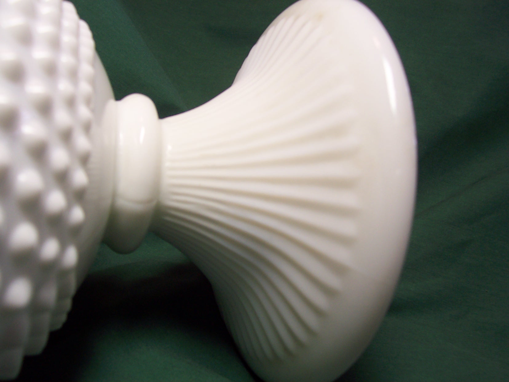 Fenton Hobnail Milk Glass Compote