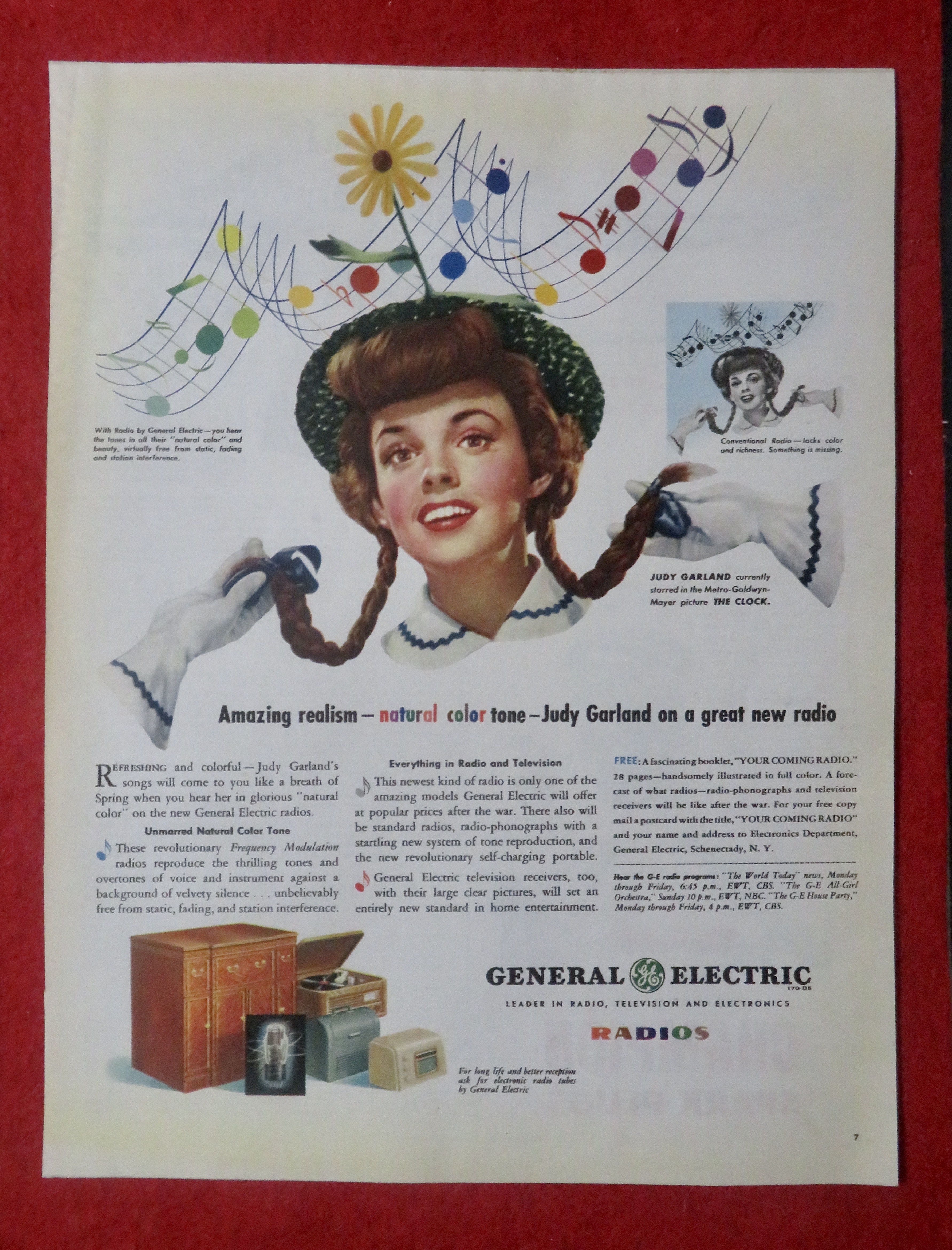 1948 General Electric Radios with Judy Garland