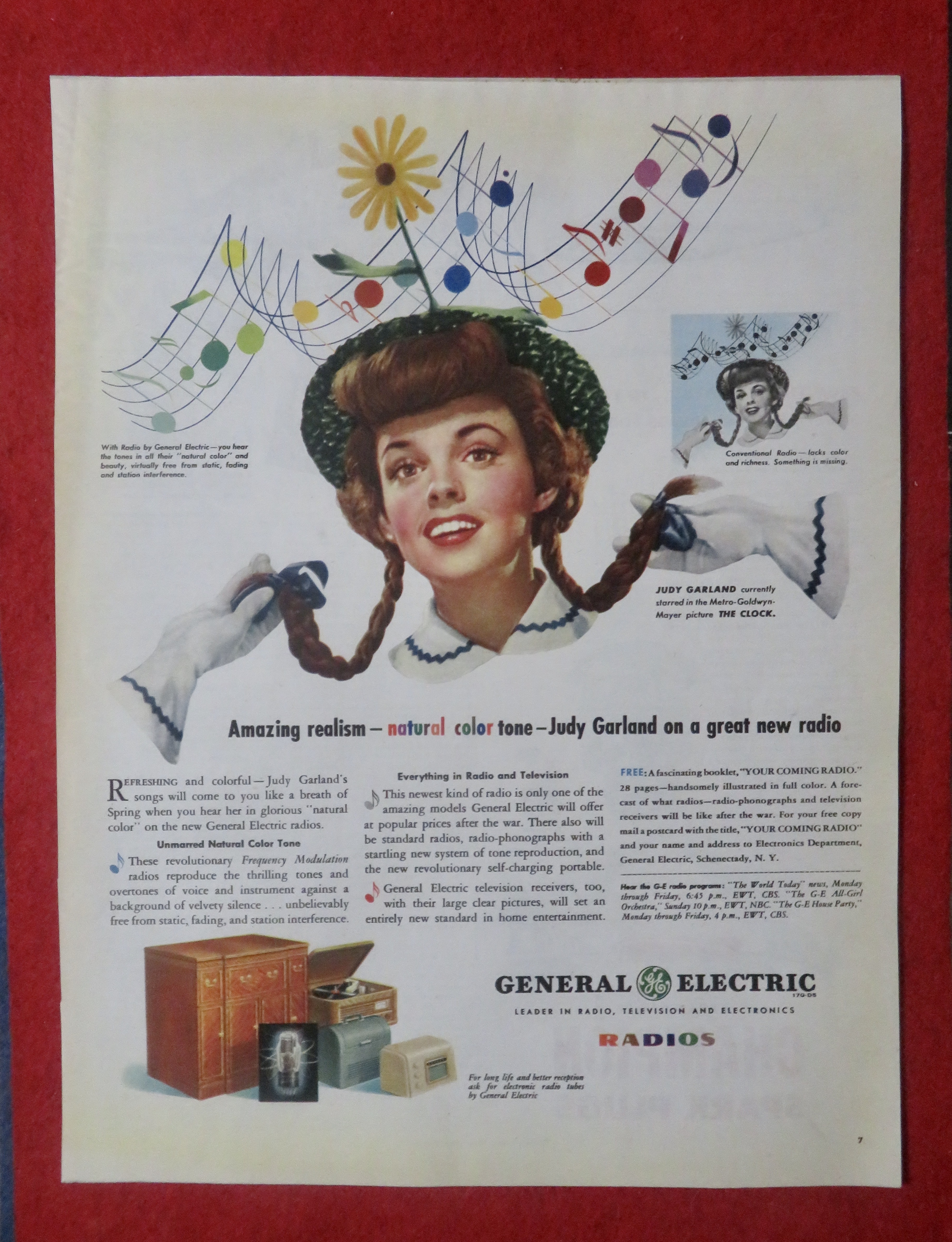 1948 General Electric Radios with Judy Garland
