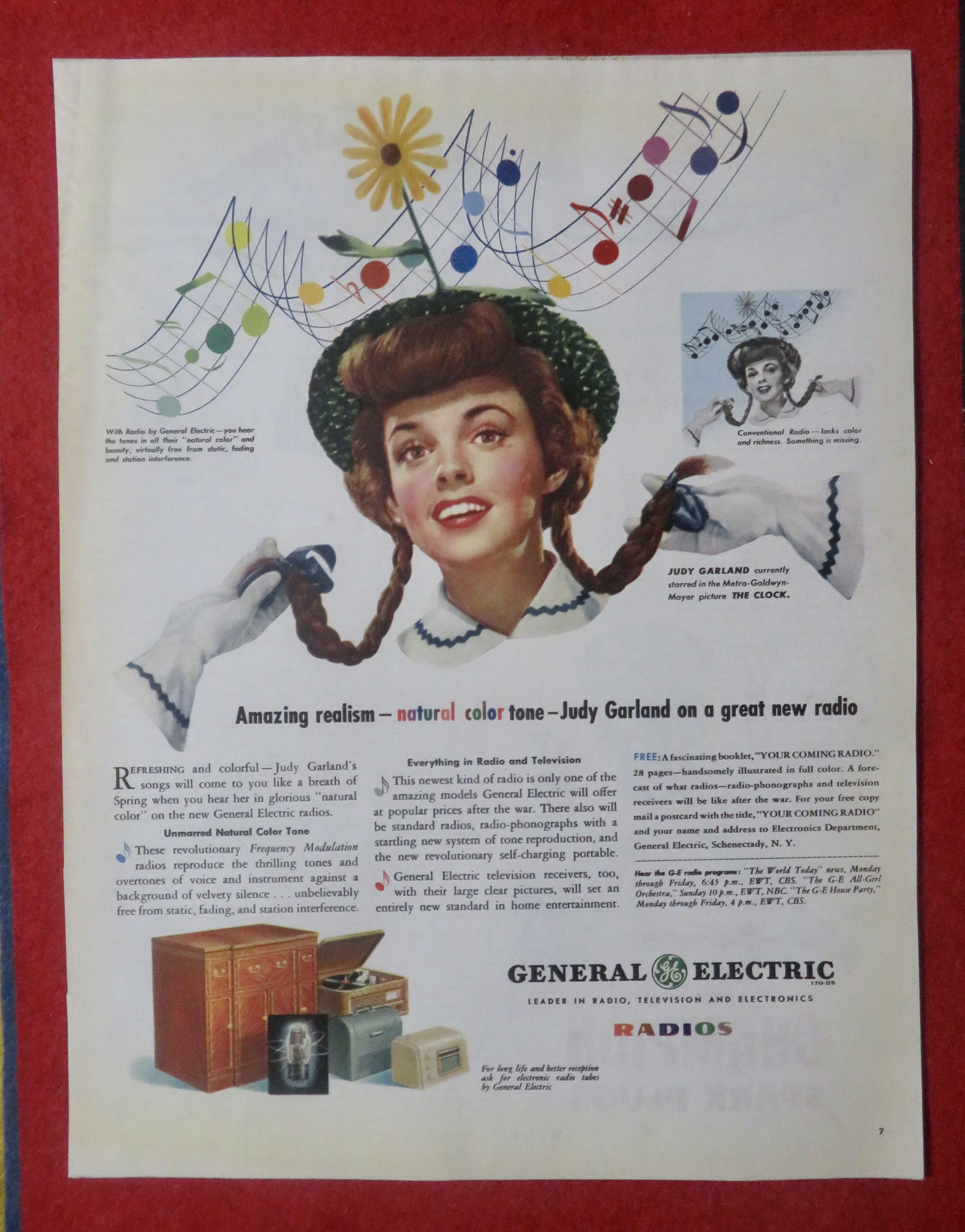 1948 General Electric Radios with Judy Garland