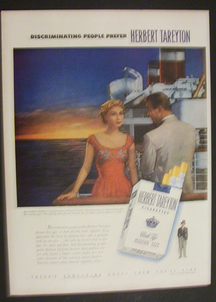 1950 Herbert Tareyton Cigarettes